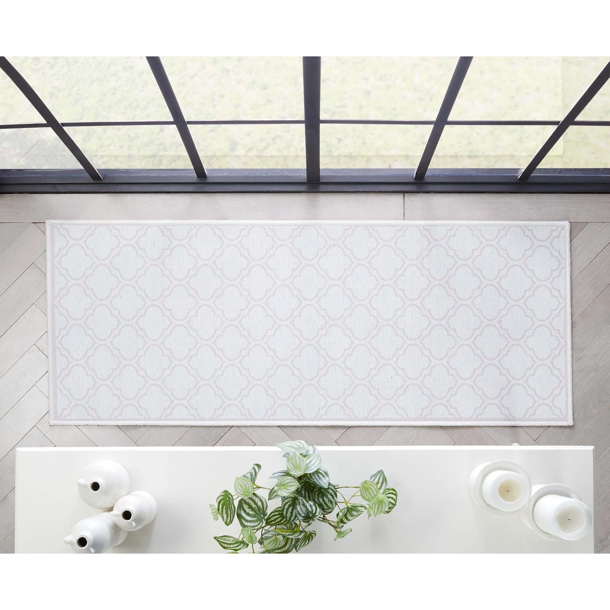 Well Woven Apollo Lattice Moroccan Machine Washable Area Rug