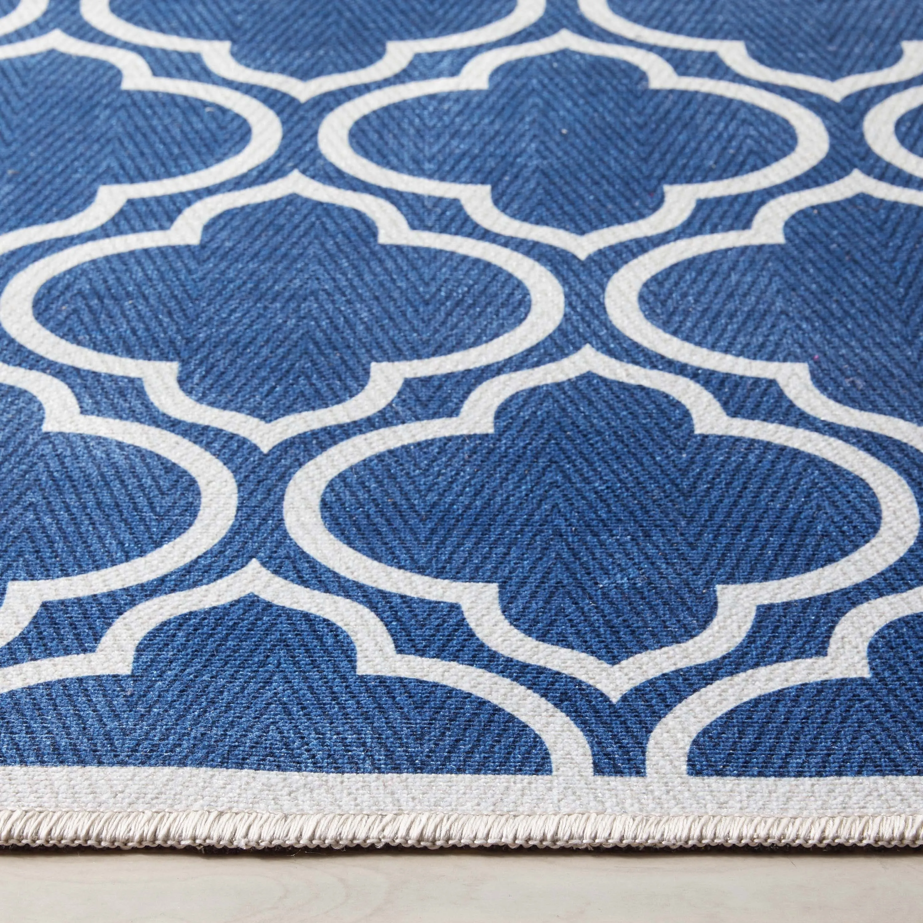 Well Woven Apollo Lattice Moroccan Machine Washable Area Rug