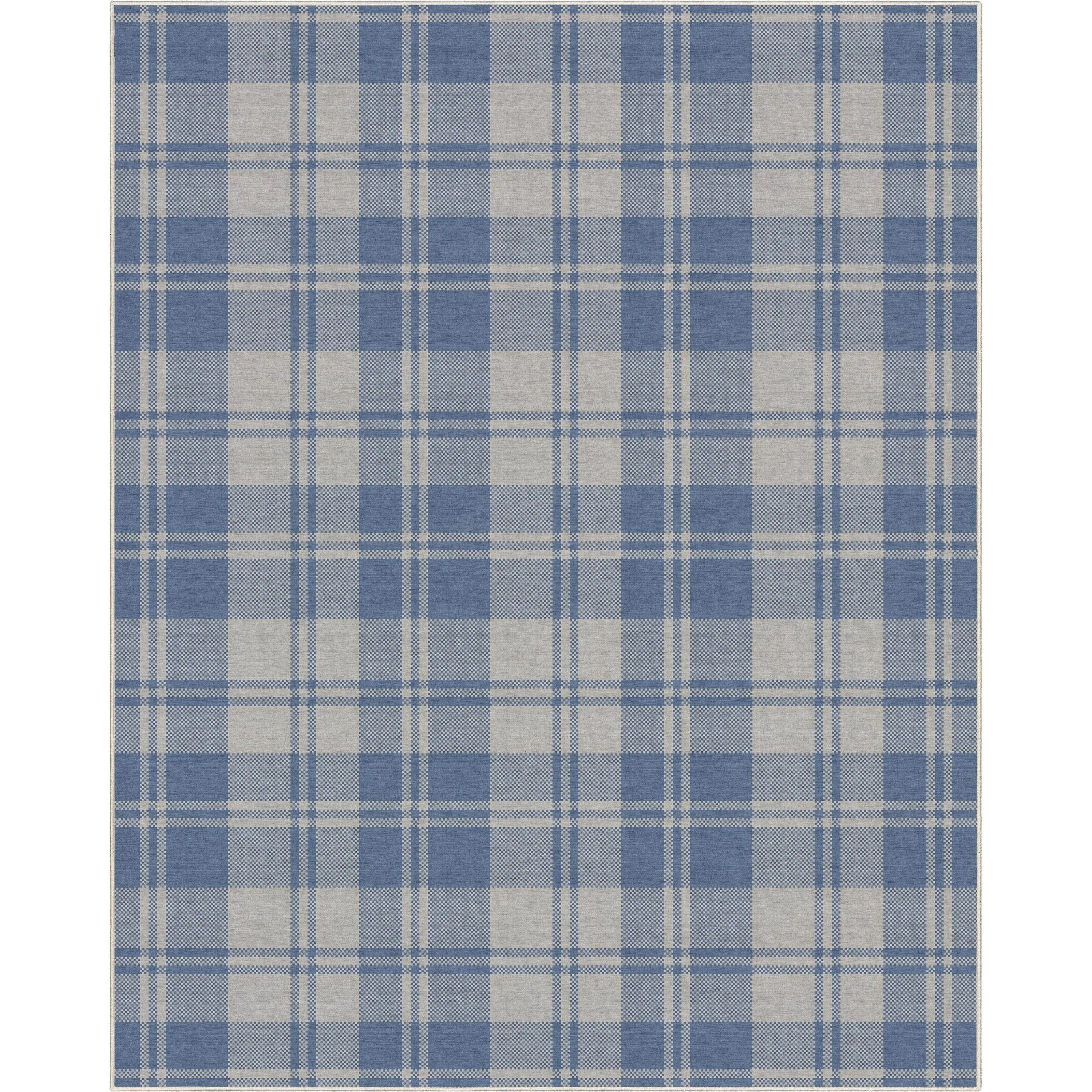 Well Woven Apollo Plaid Farmhouse Geometric FlatWeave Rug