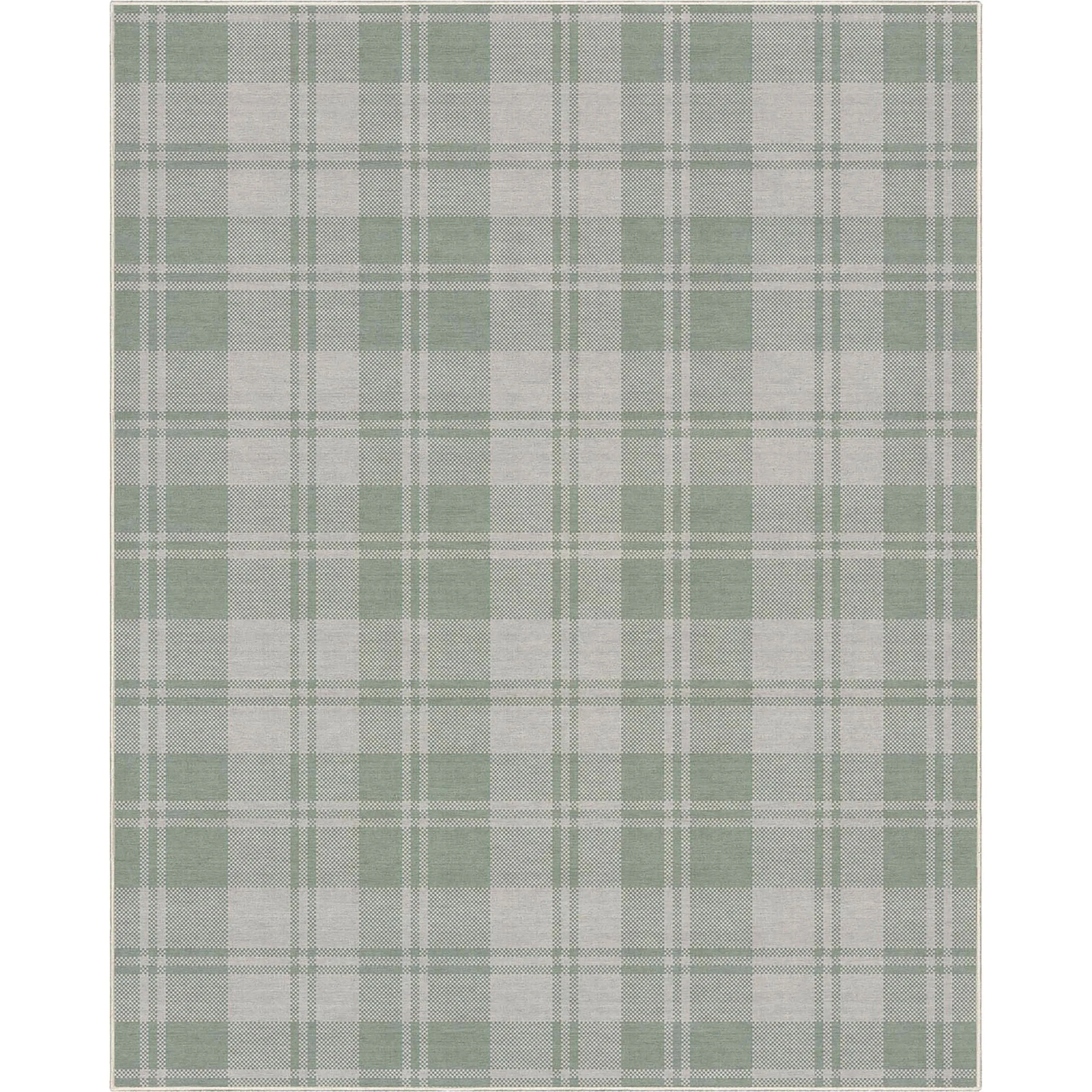 Well Woven Apollo Plaid Farmhouse Geometric FlatWeave Rug