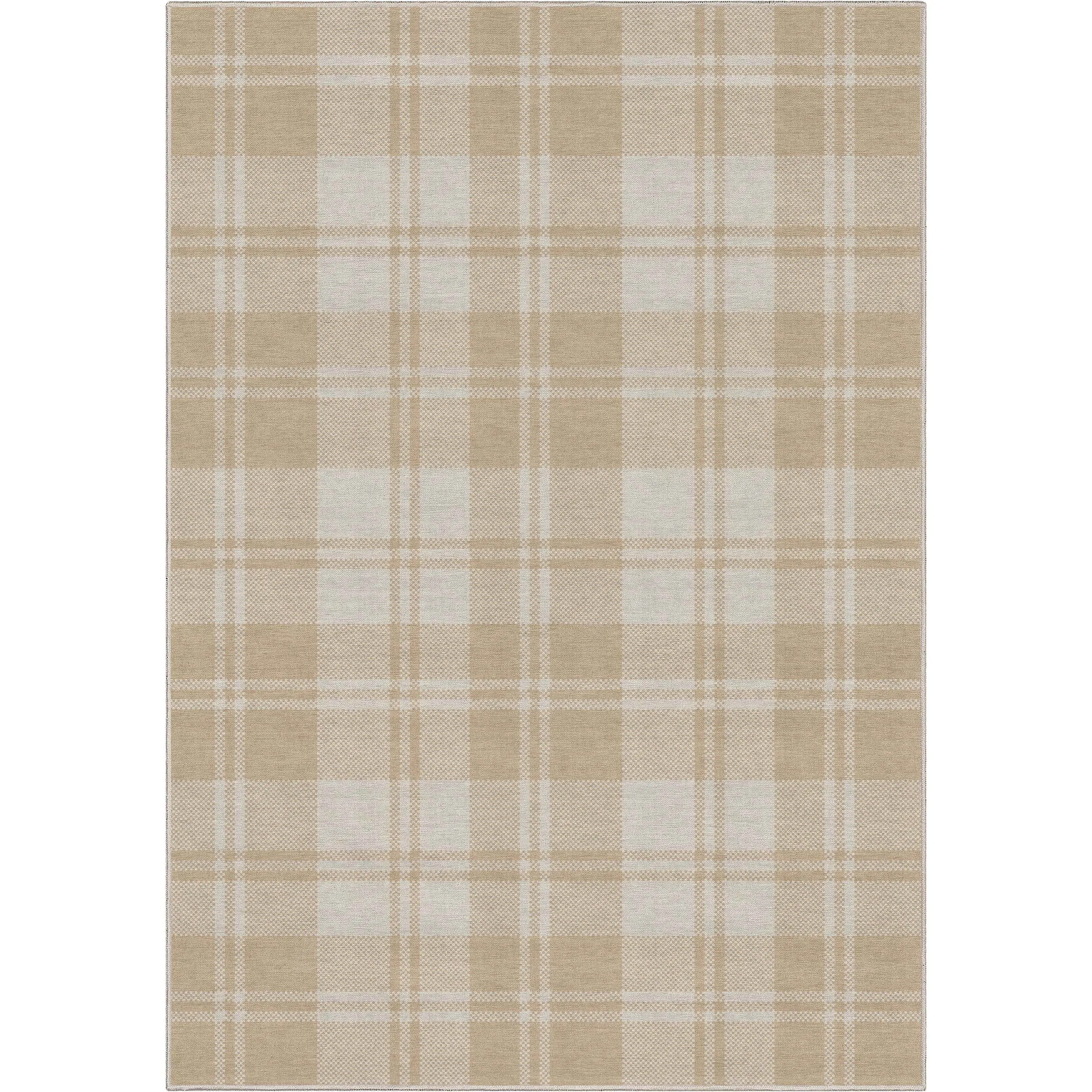 Well Woven Apollo Plaid Farmhouse Geometric FlatWeave Rug