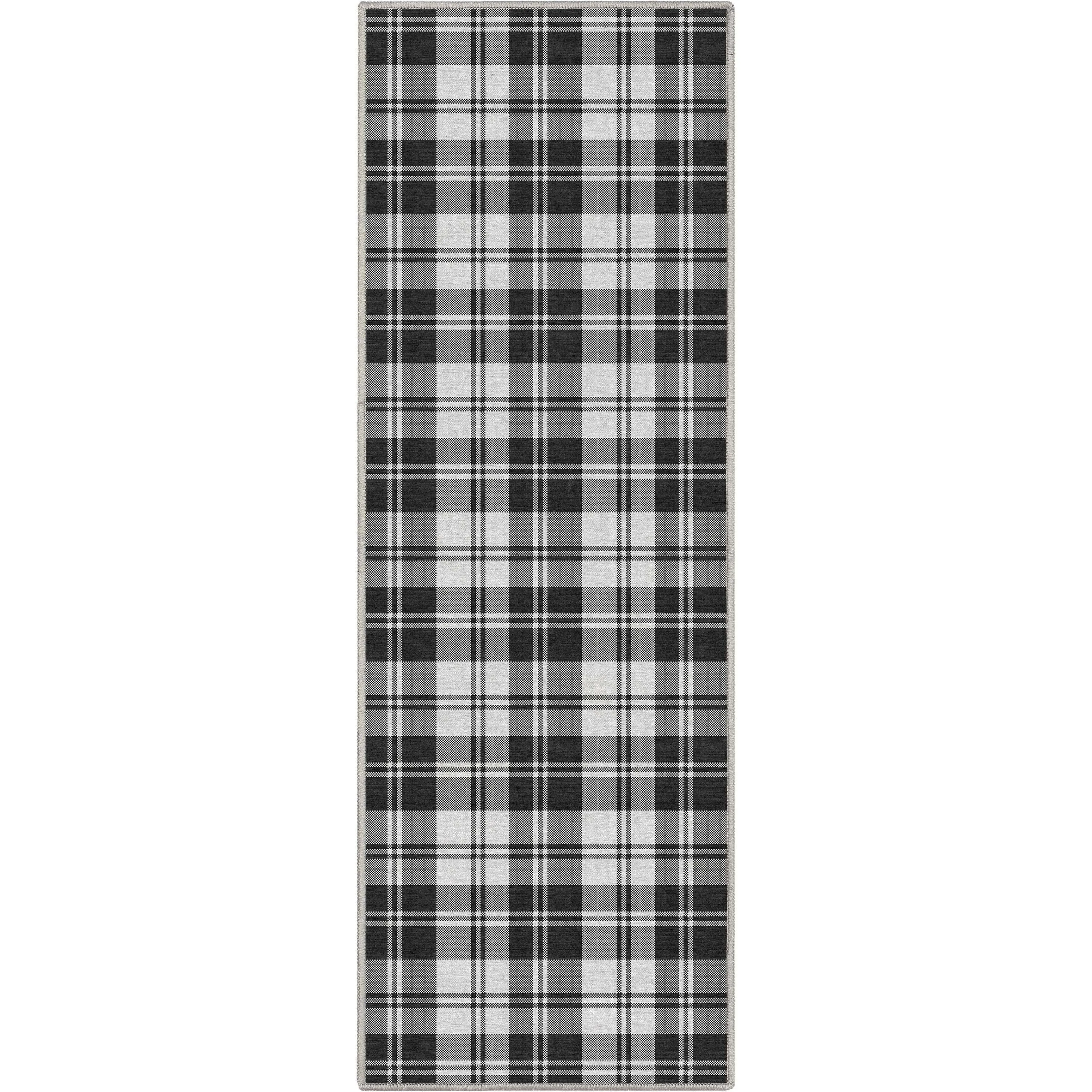 Well Woven Apollo Plaid Farmhouse Geometric FlatWeave Rug