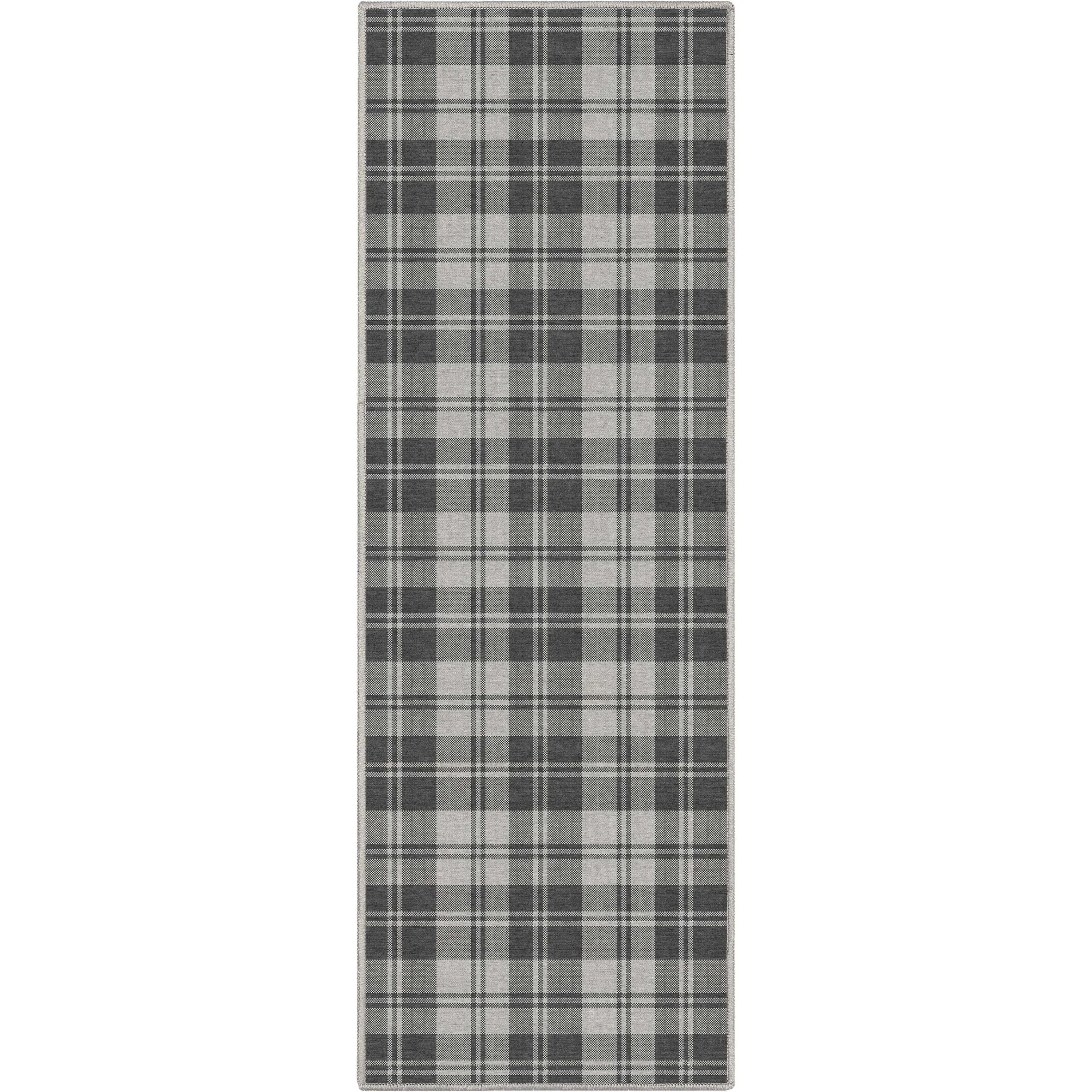 Well Woven Apollo Plaid Farmhouse Geometric FlatWeave Rug