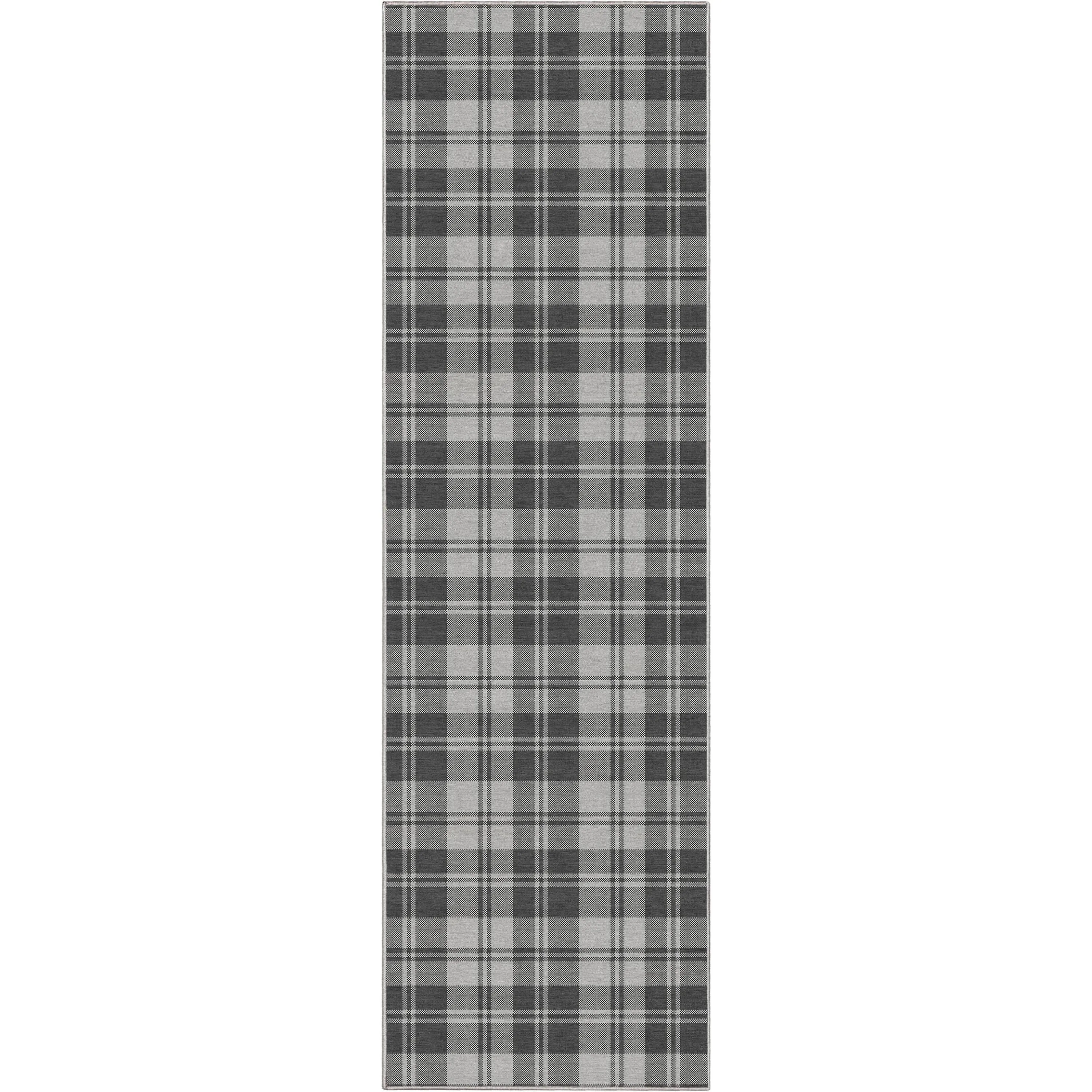 Well Woven Apollo Plaid Farmhouse Geometric FlatWeave Rug