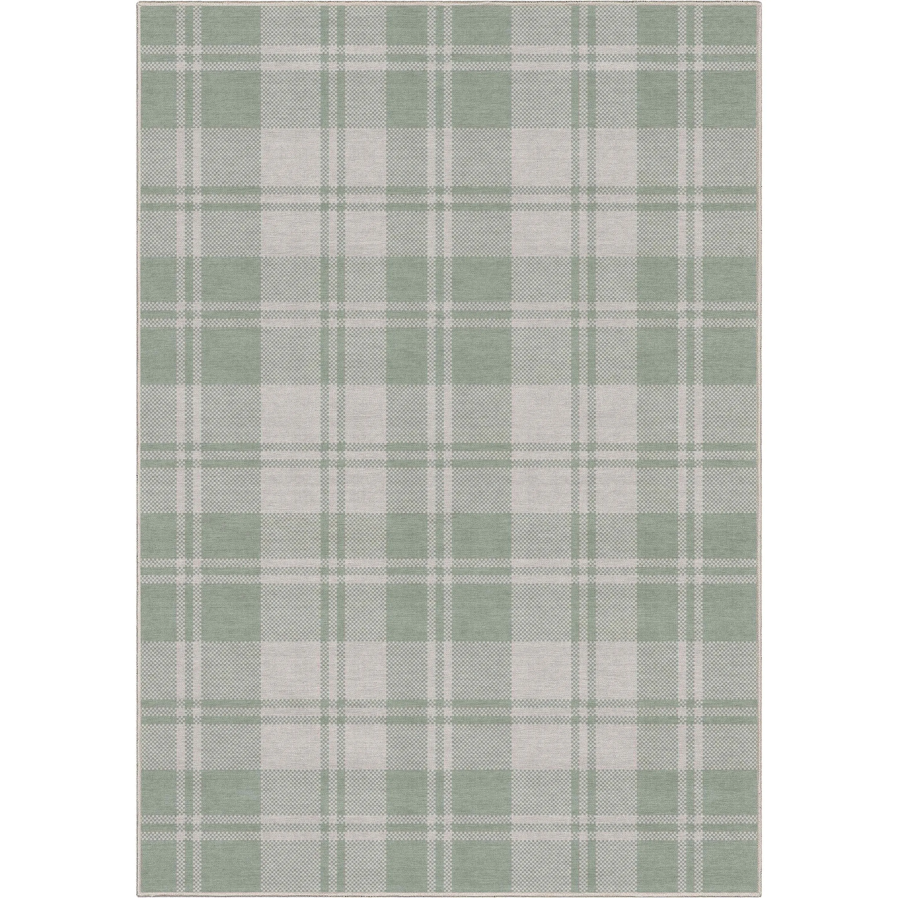 Well Woven Apollo Plaid Farmhouse Geometric FlatWeave Rug