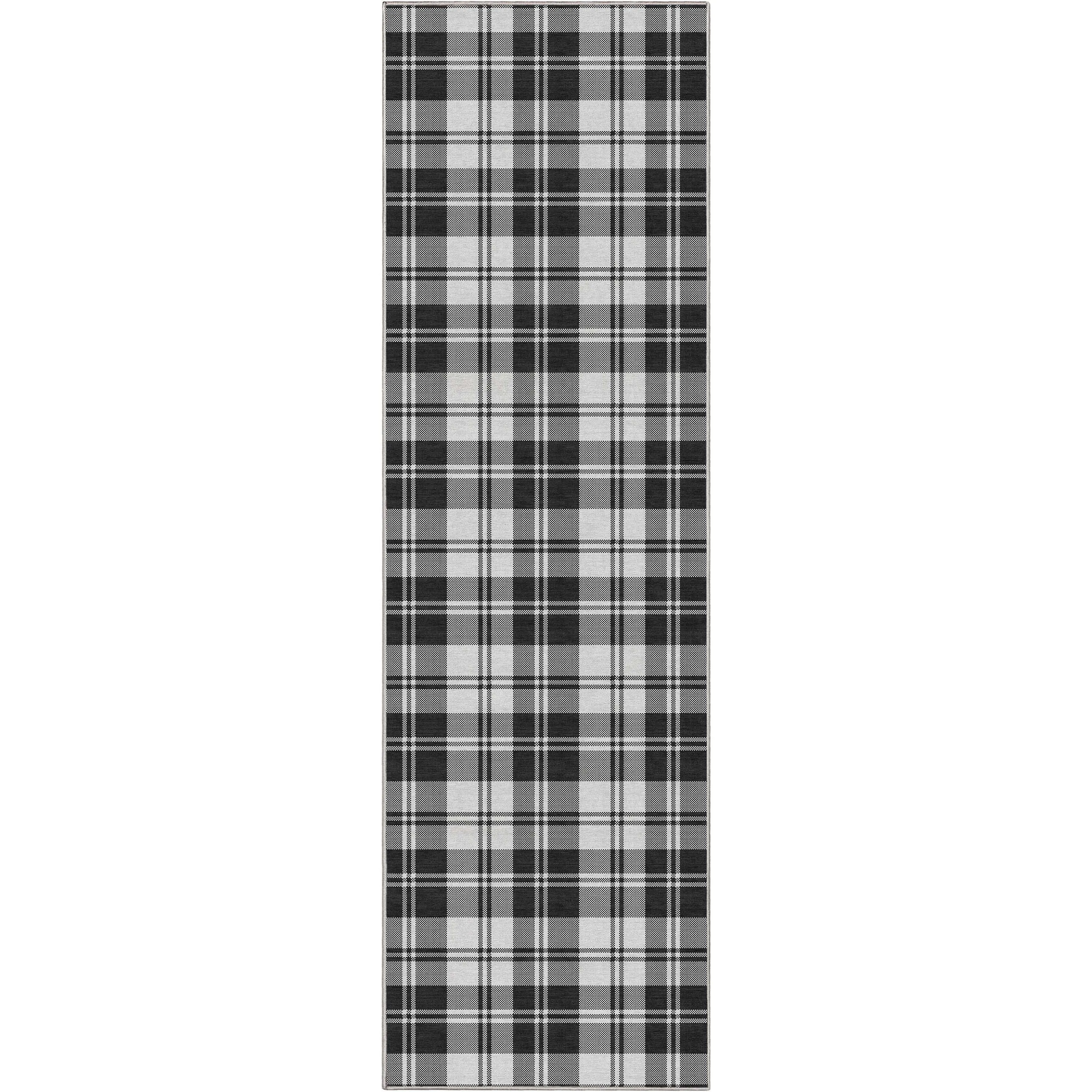 Well Woven Apollo Plaid Farmhouse Geometric FlatWeave Rug