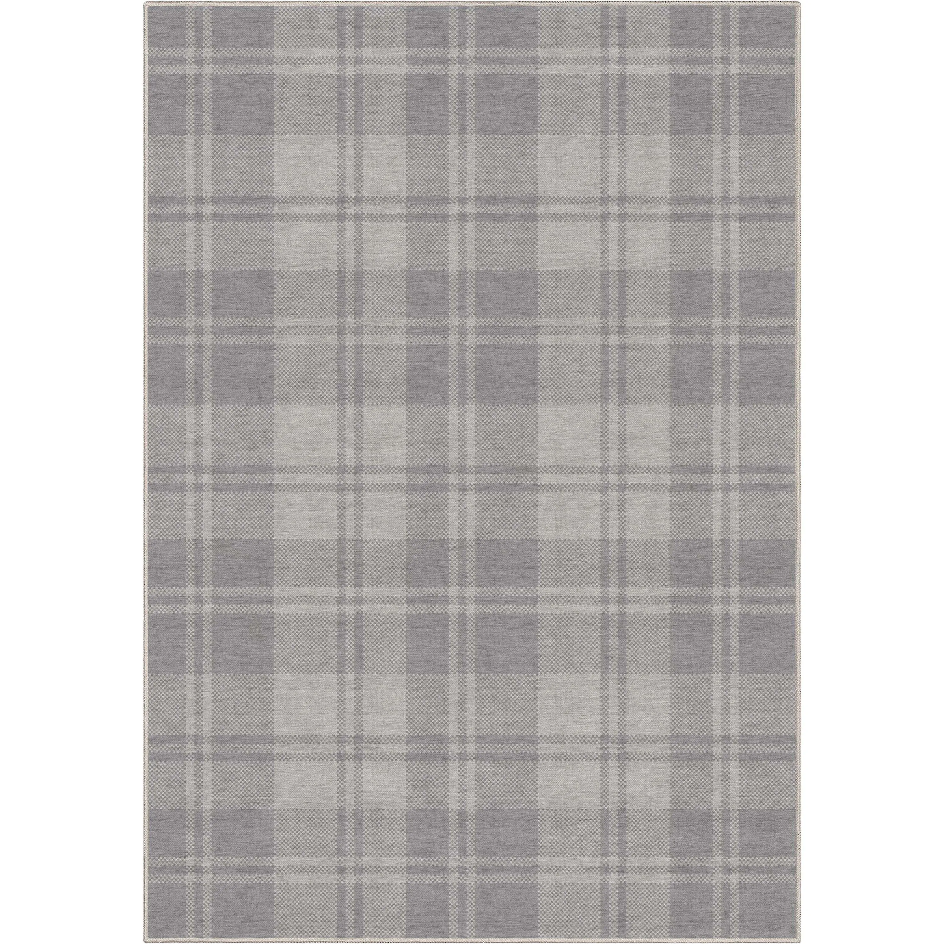 Well Woven Apollo Plaid Farmhouse Geometric FlatWeave Rug