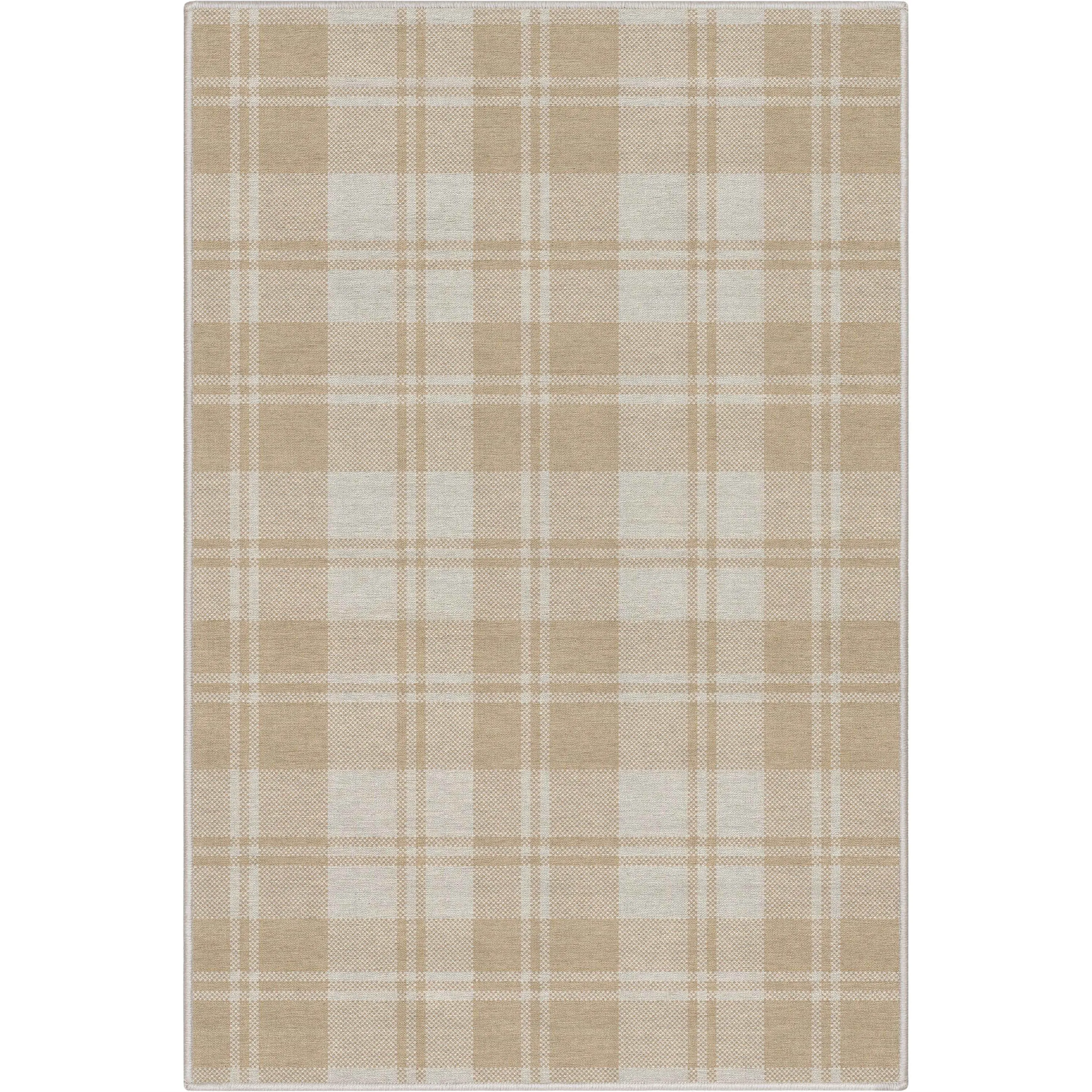 Well Woven Apollo Plaid Farmhouse Geometric FlatWeave Rug
