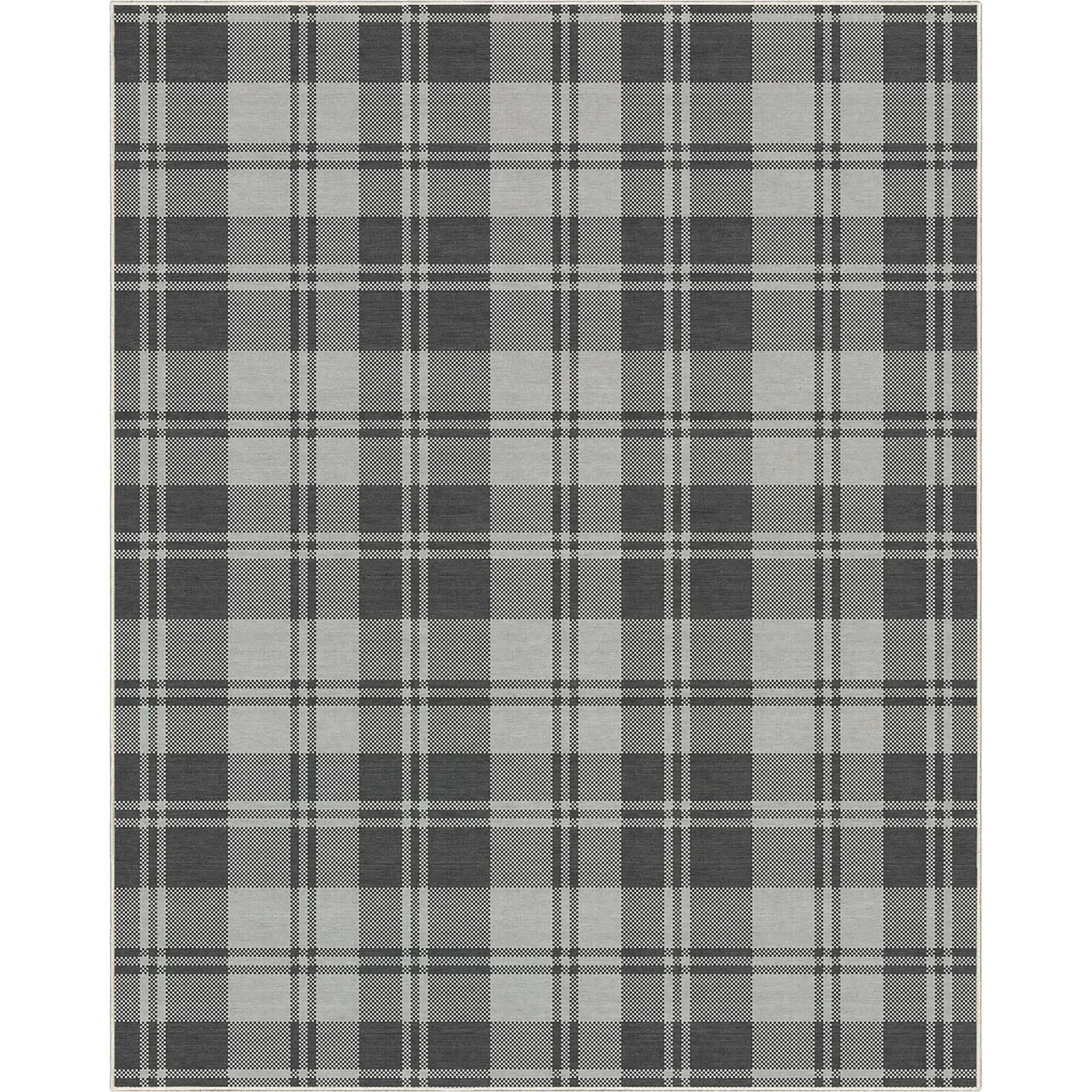 Well Woven Apollo Plaid Farmhouse Geometric FlatWeave Rug