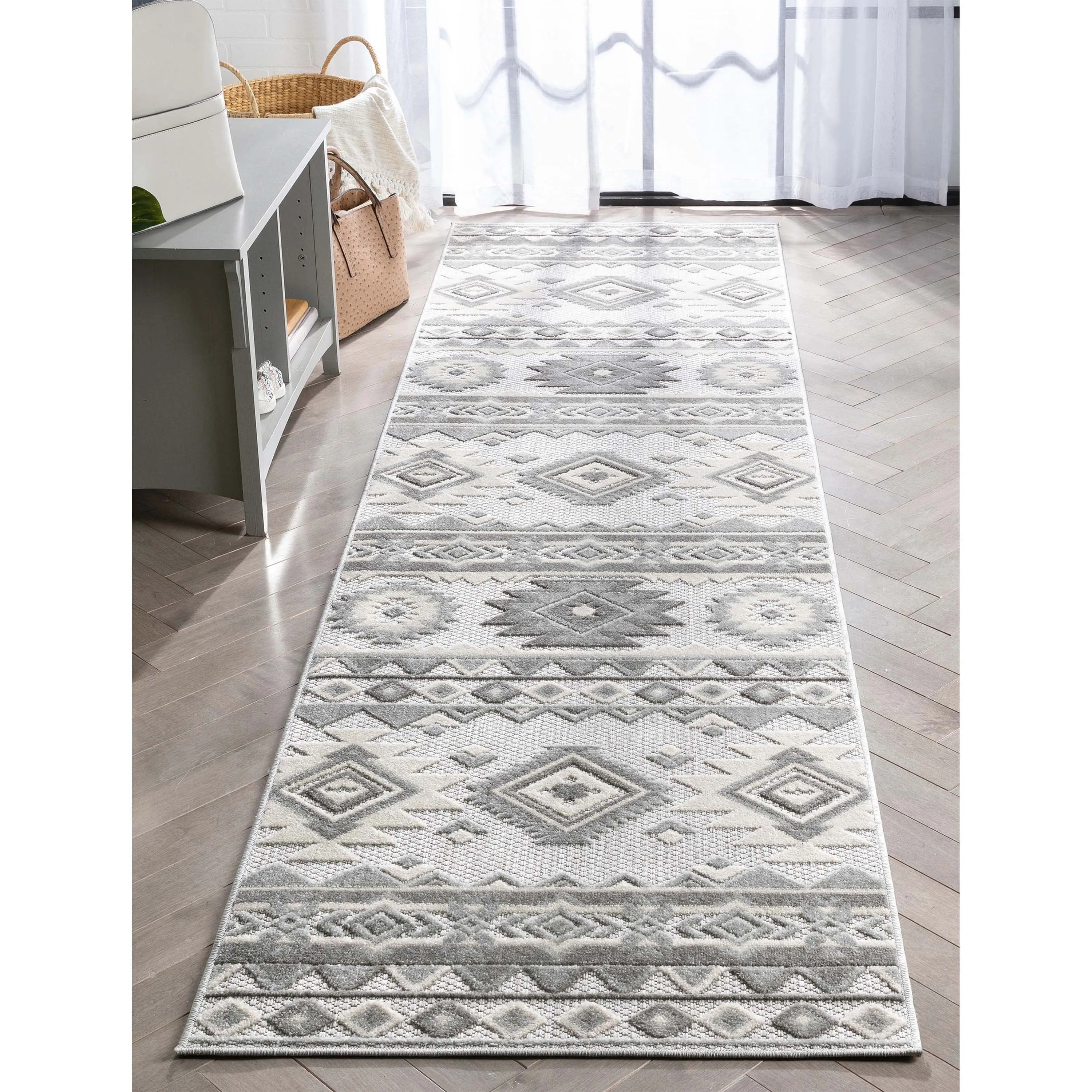 Well Woven Dorado Mamba Indoor Outdoor Southwestern High-Low Area Rug