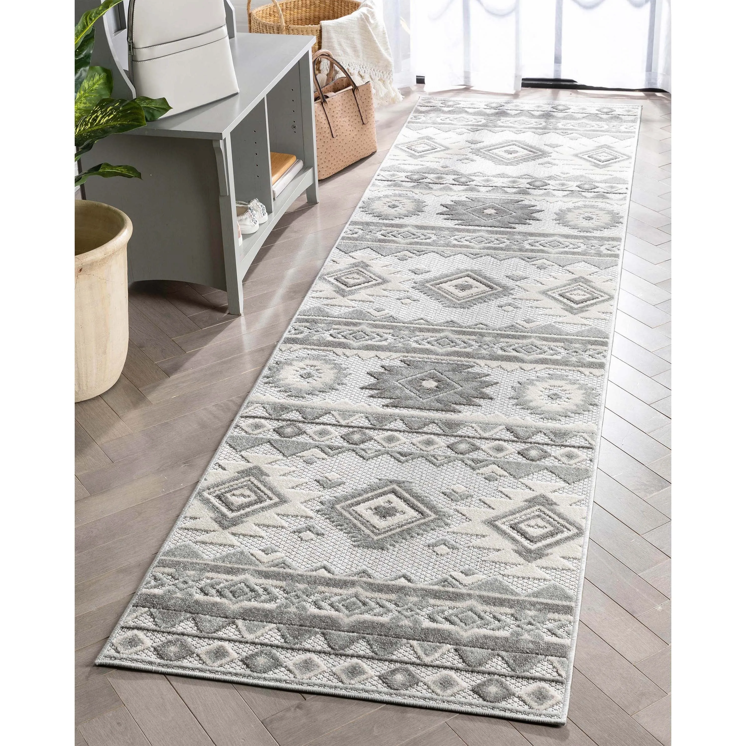 Well Woven Dorado Mamba Indoor Outdoor Southwestern High-Low Area Rug