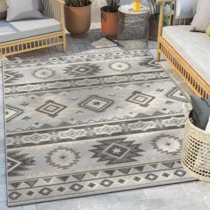 Well Woven Dorado Mamba Indoor Outdoor Southwestern High-Low Area Rug