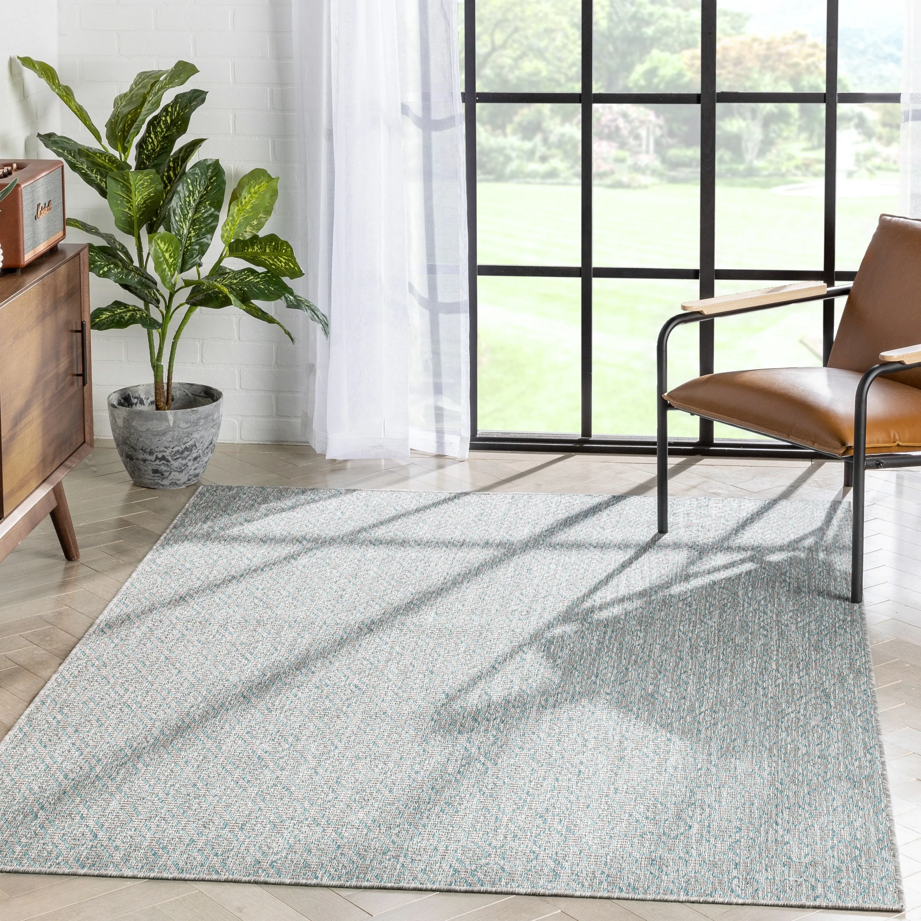 Well Woven Milo Sienna Modern Indoor/ Outdoor Flat Weave Area Rug