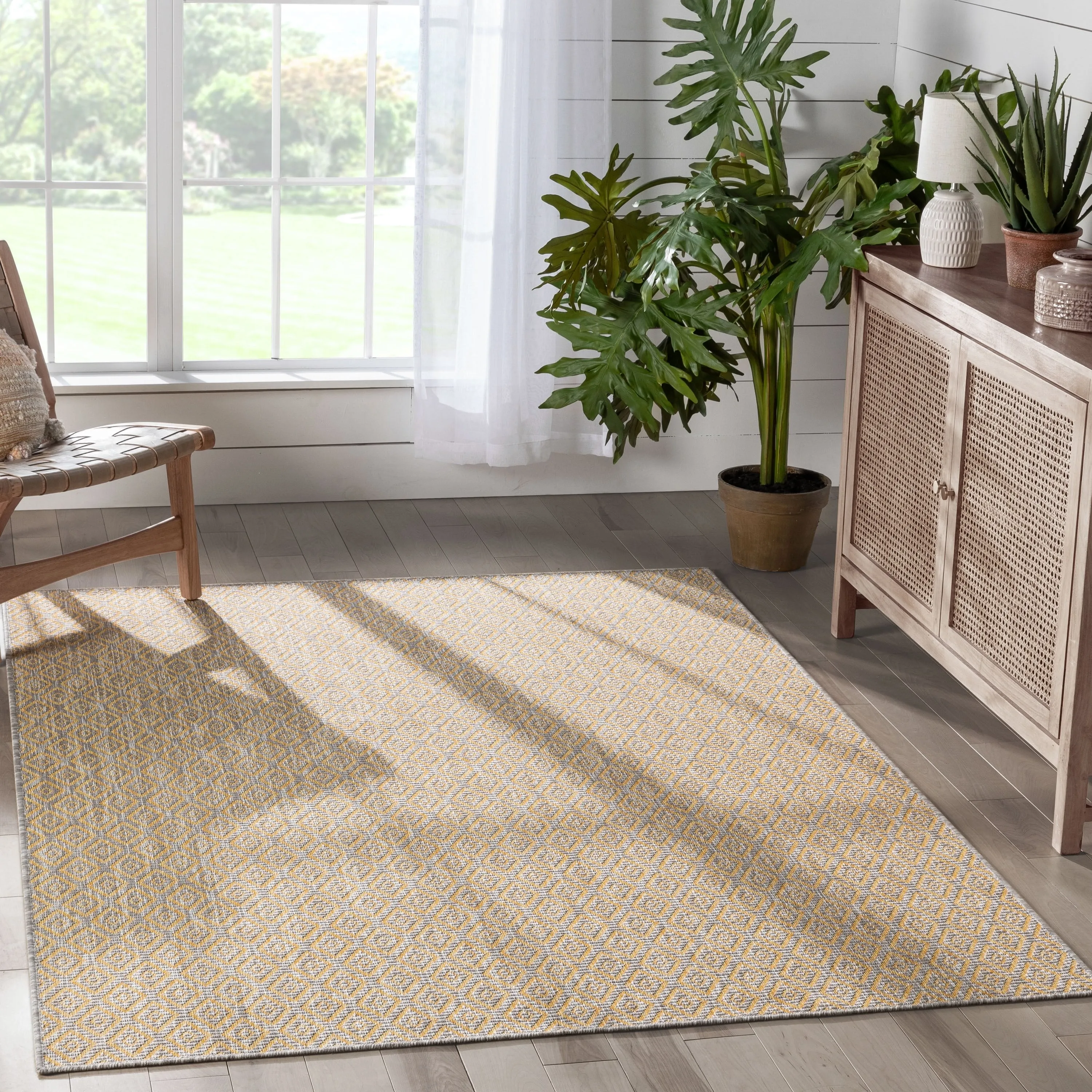 Well Woven Milo Sienna Modern Indoor/ Outdoor Flat Weave Area Rug