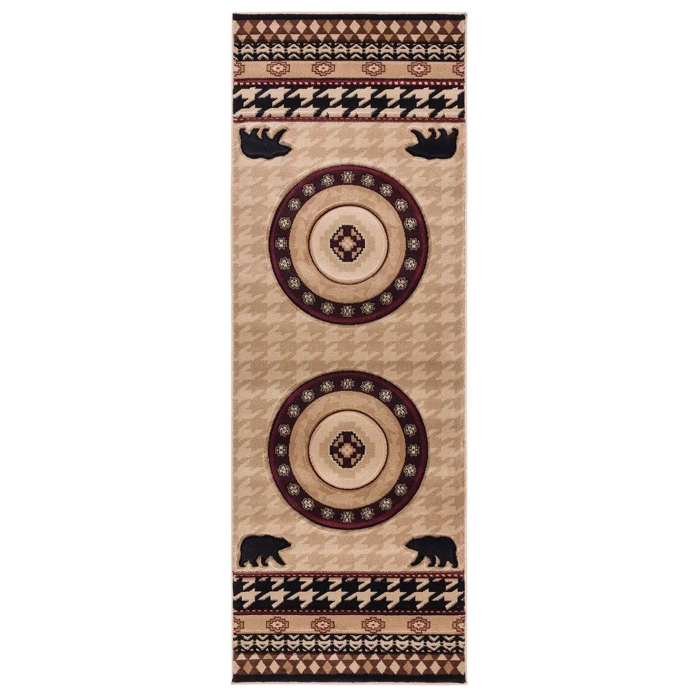 Westfield Home Graham Sanctuary Beige Hand-Carved Area Rug