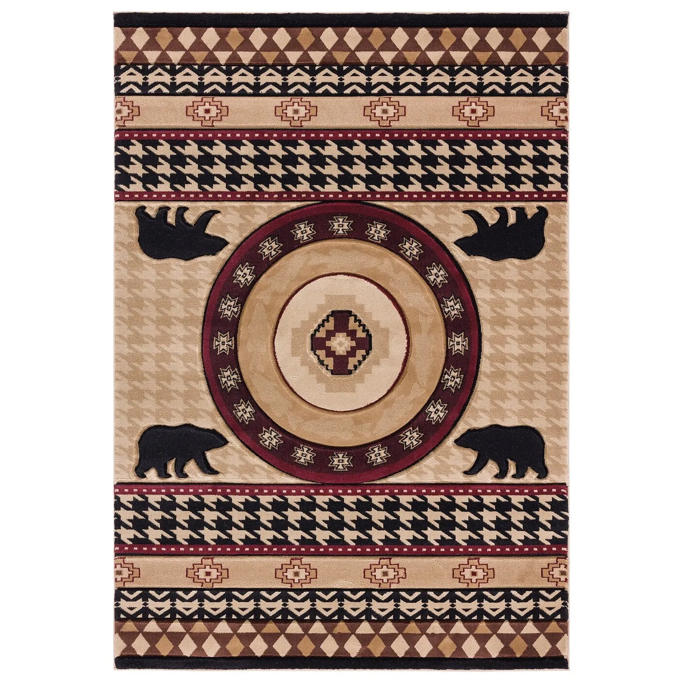 Westfield Home Graham Sanctuary Beige Hand-Carved Area Rug