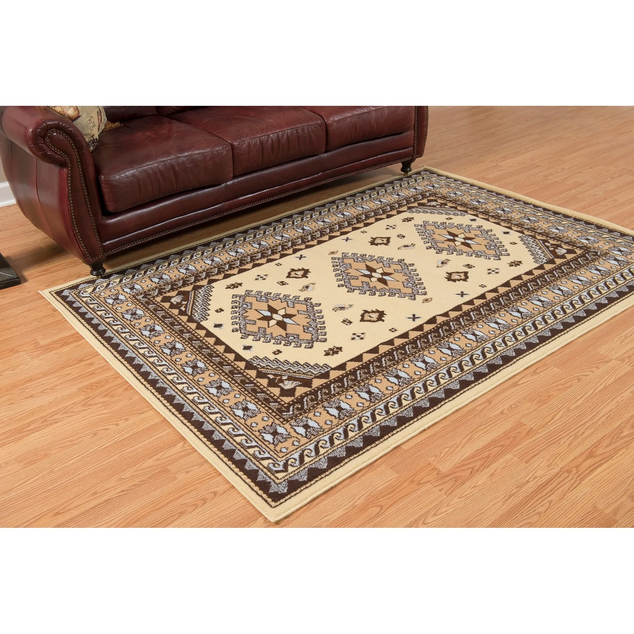 Westfield Home Montclaire Feranda Bordered Southwestern Area Rug