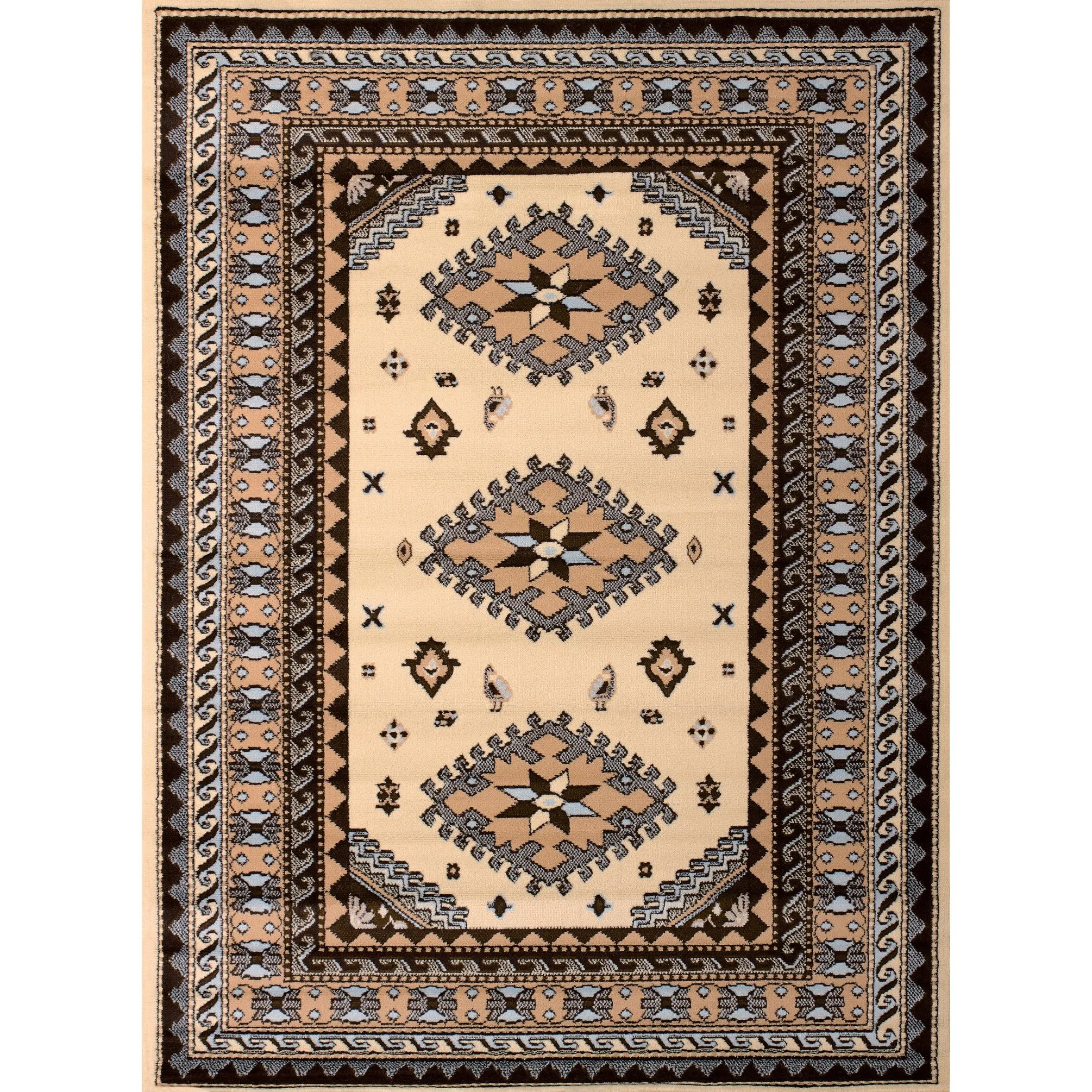 Westfield Home Montclaire Feranda Bordered Southwestern Area Rug