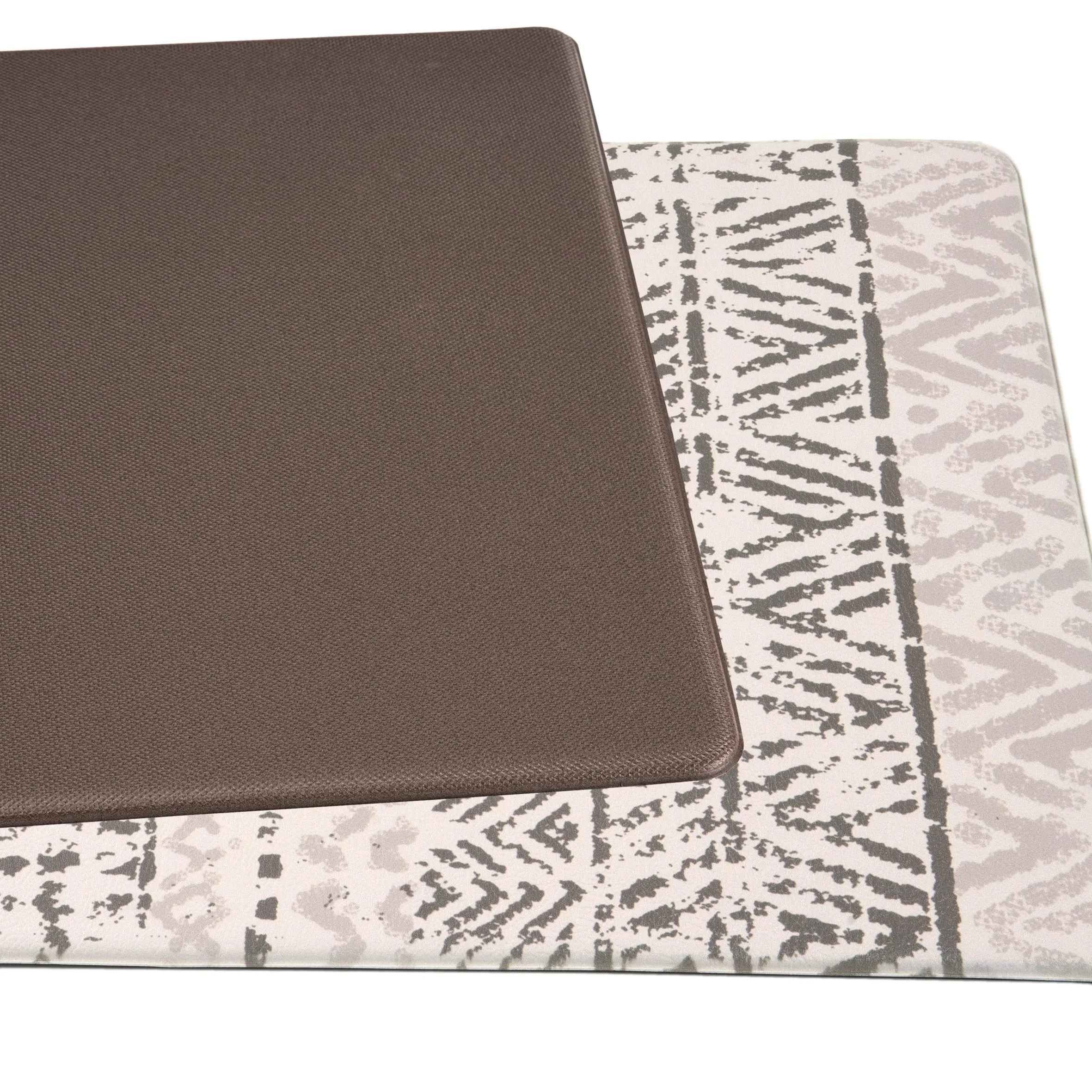 World Rug Gallery Geometric Bohemian Design Anti Fatigue Standing Mat