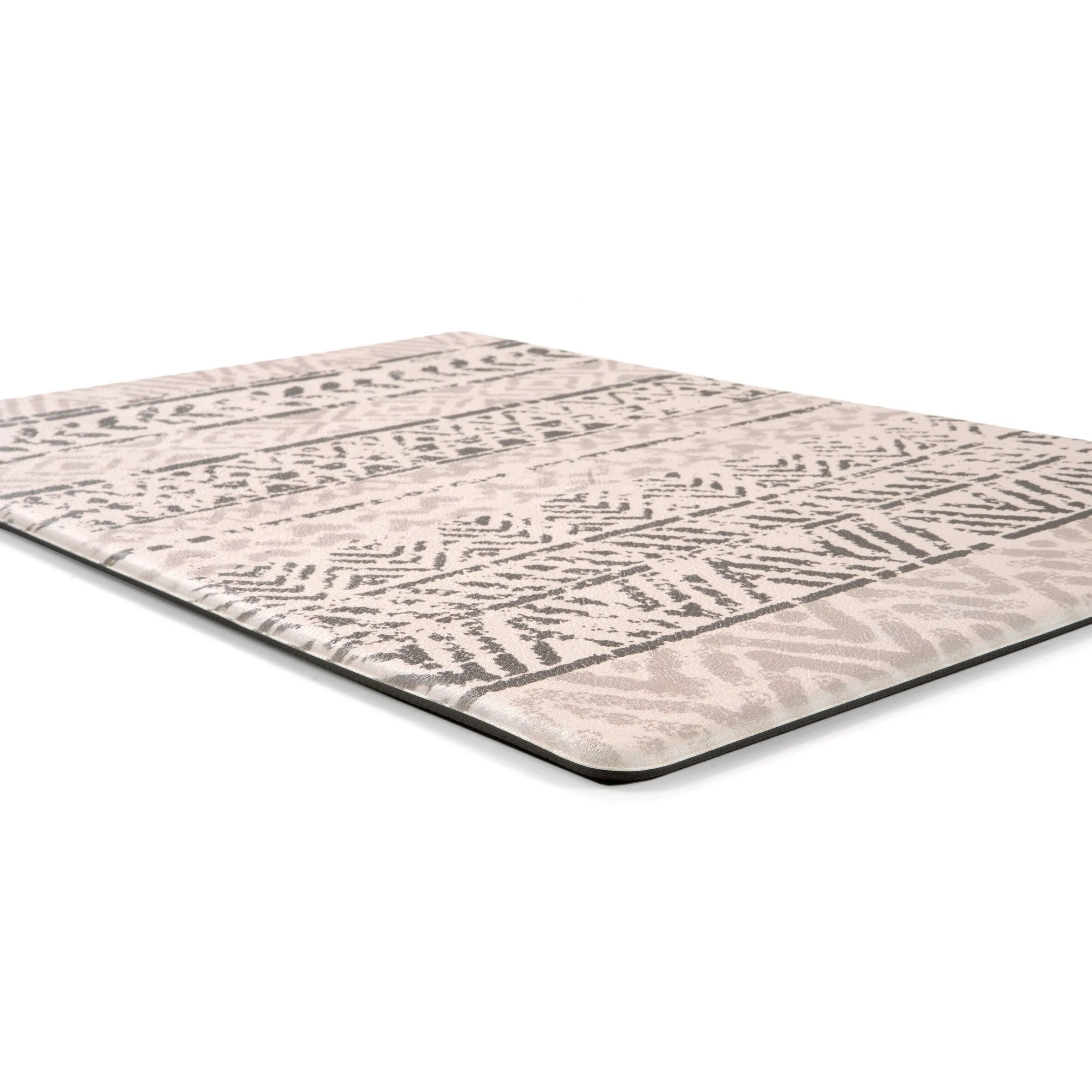 World Rug Gallery Geometric Bohemian Design Anti Fatigue Standing Mat