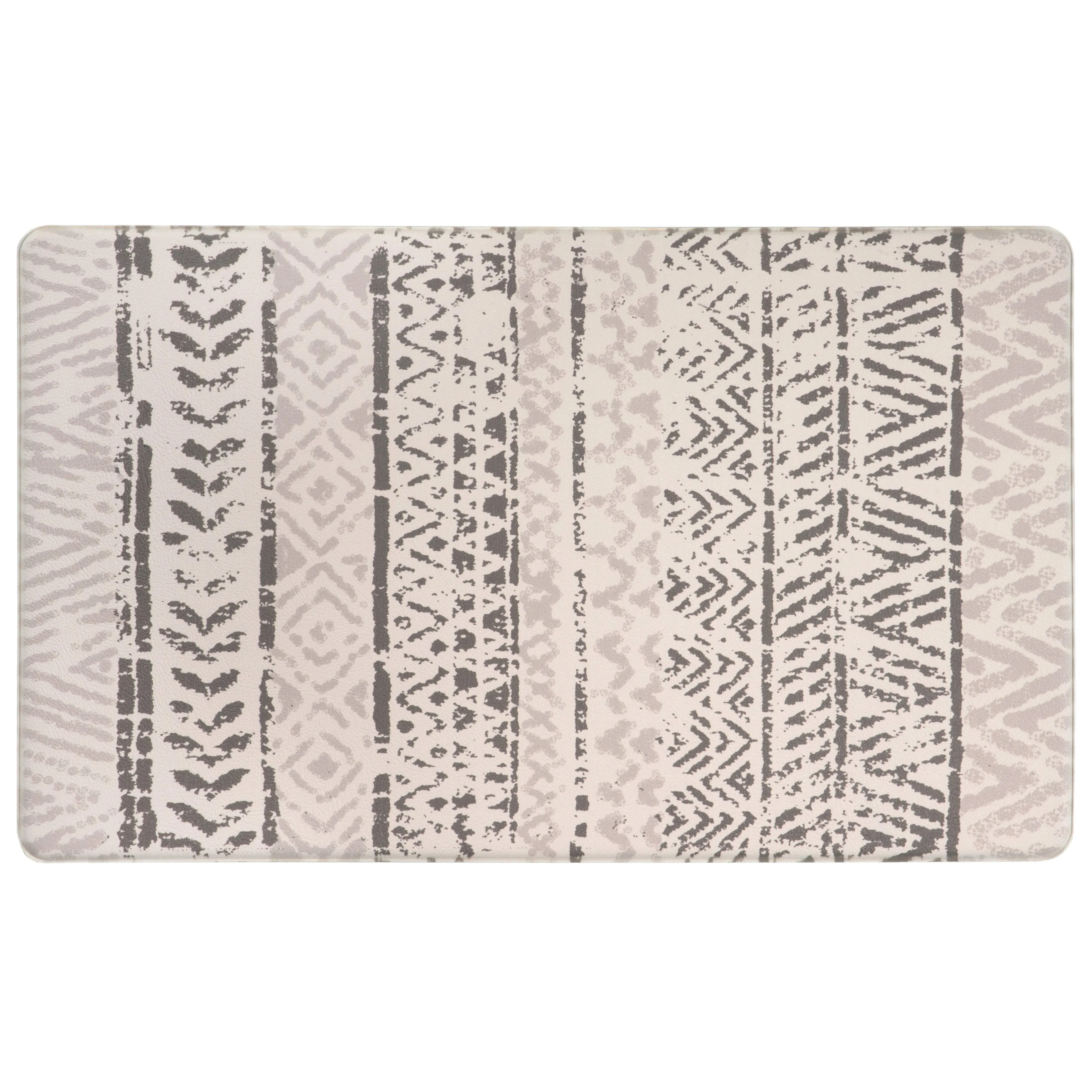 World Rug Gallery Geometric Bohemian Design Anti Fatigue Standing Mat