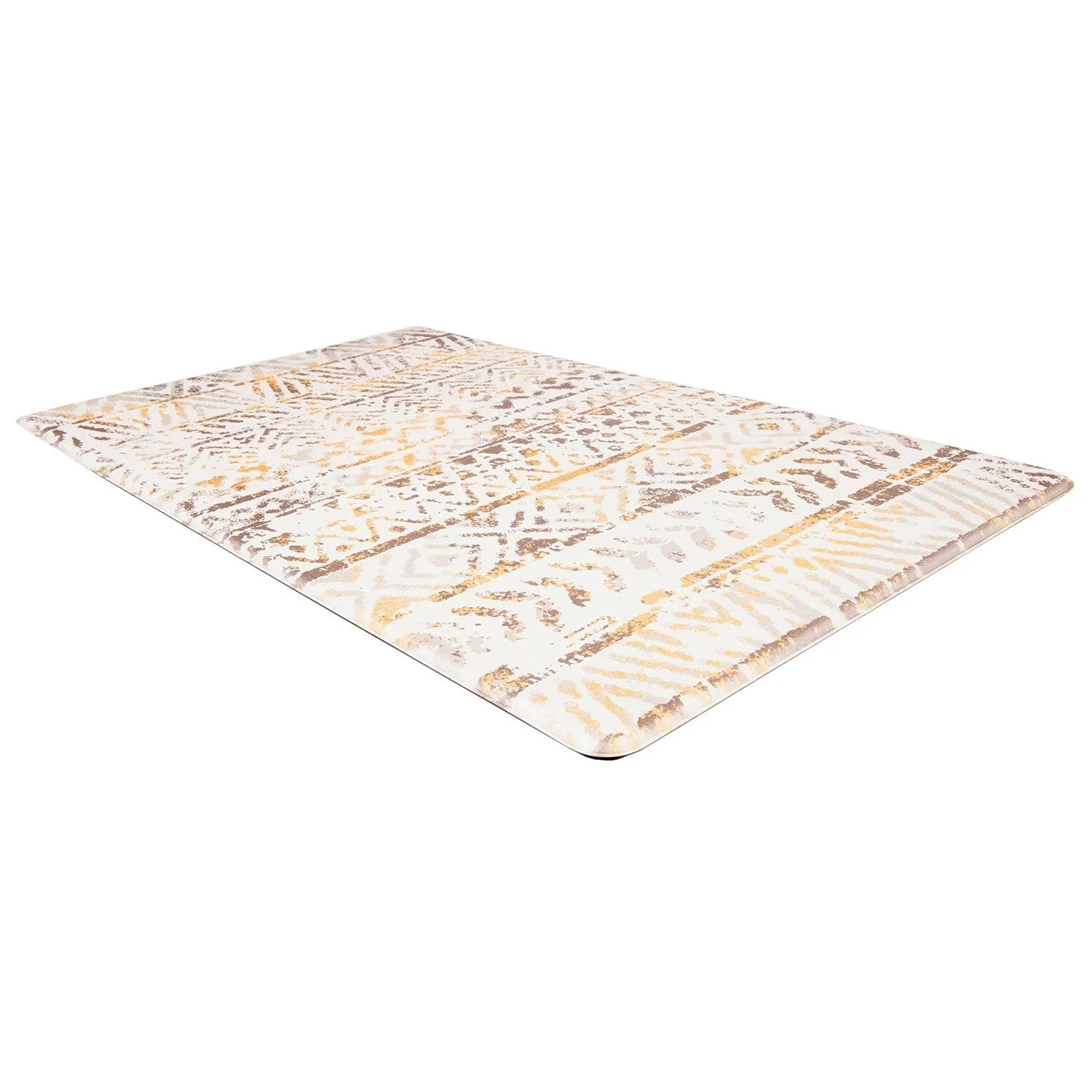 World Rug Gallery Geometric Bohemian Design Anti Fatigue Standing Mat