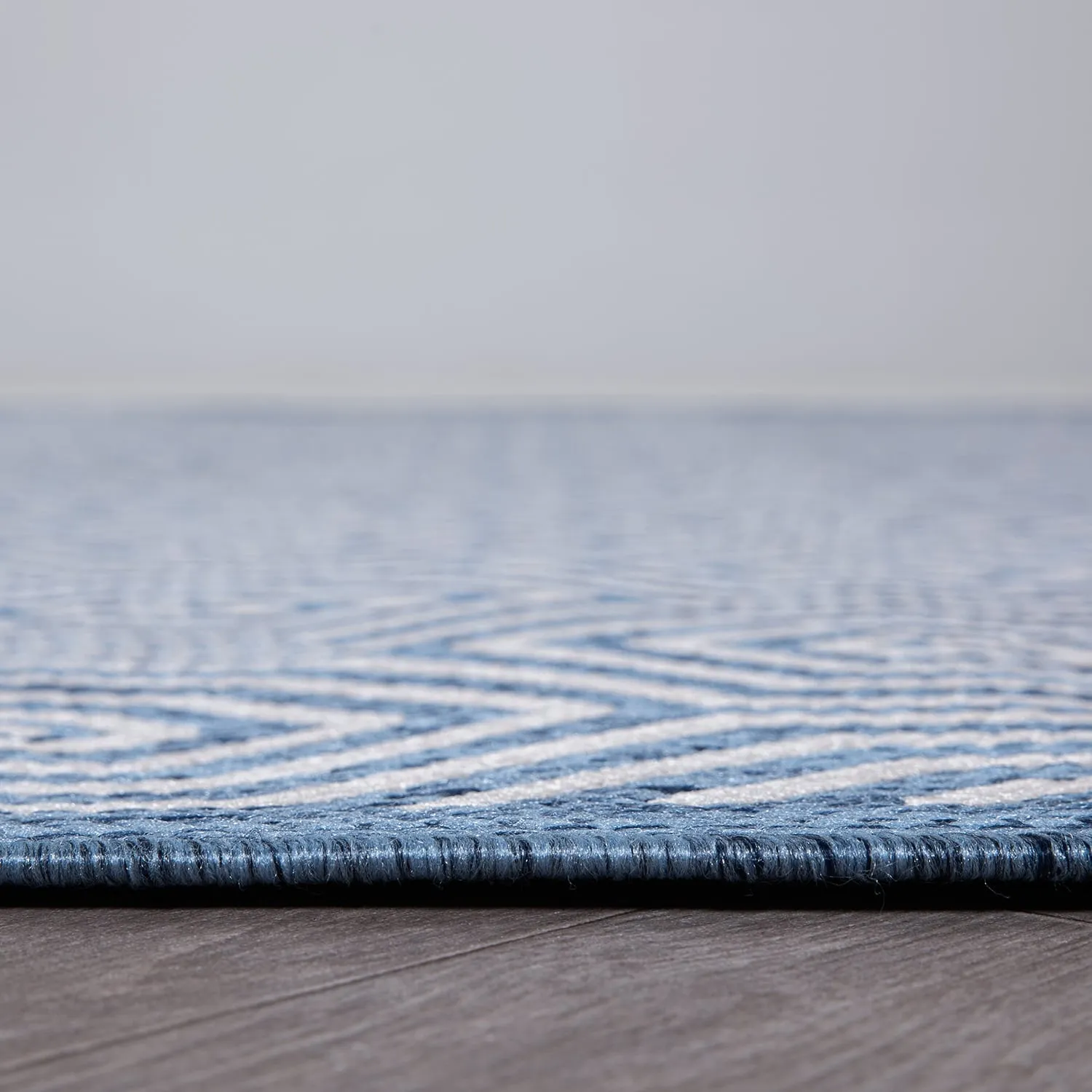 World Rug Gallery Modern Geometric Textured Flat Weave Indoor/Outdoor Area Rug