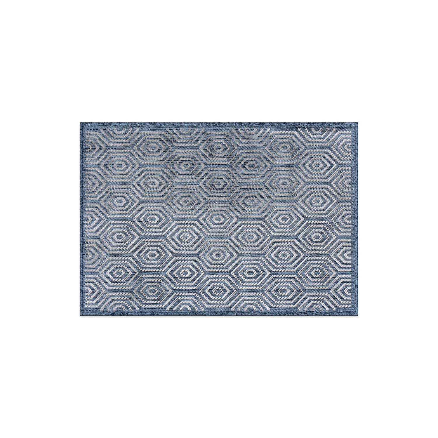 World Rug Gallery Modern Geometric Textured Flat Weave Indoor/Outdoor Area Rug