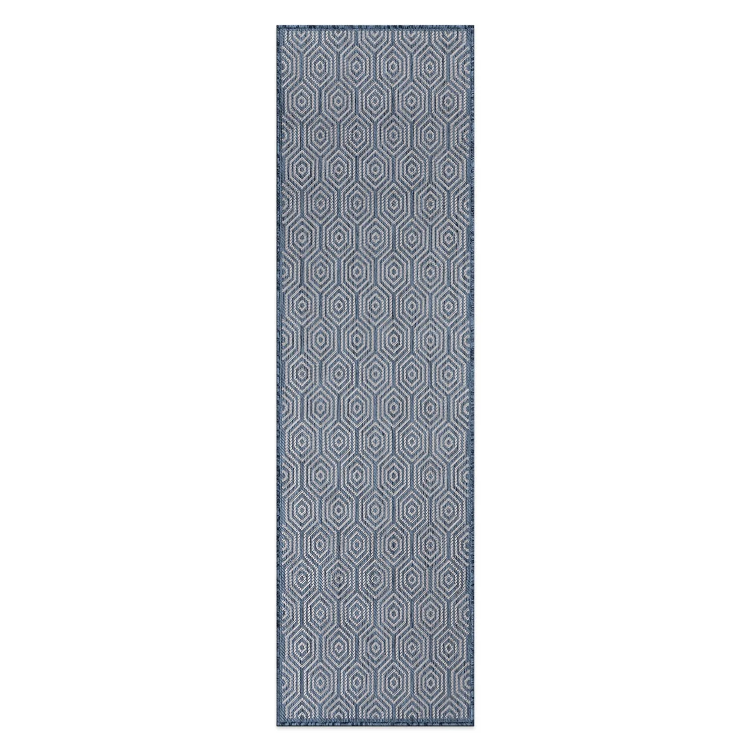 World Rug Gallery Modern Geometric Textured Flat Weave Indoor/Outdoor Area Rug