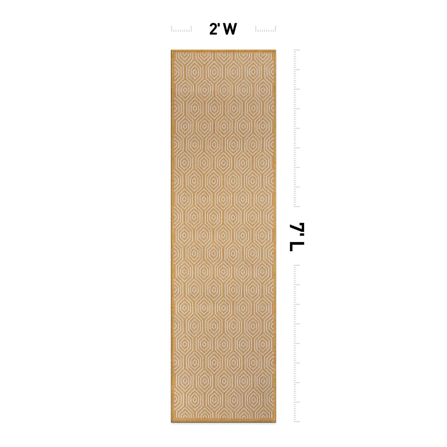 World Rug Gallery Modern Geometric Textured Flat Weave Indoor/Outdoor Area Rug
