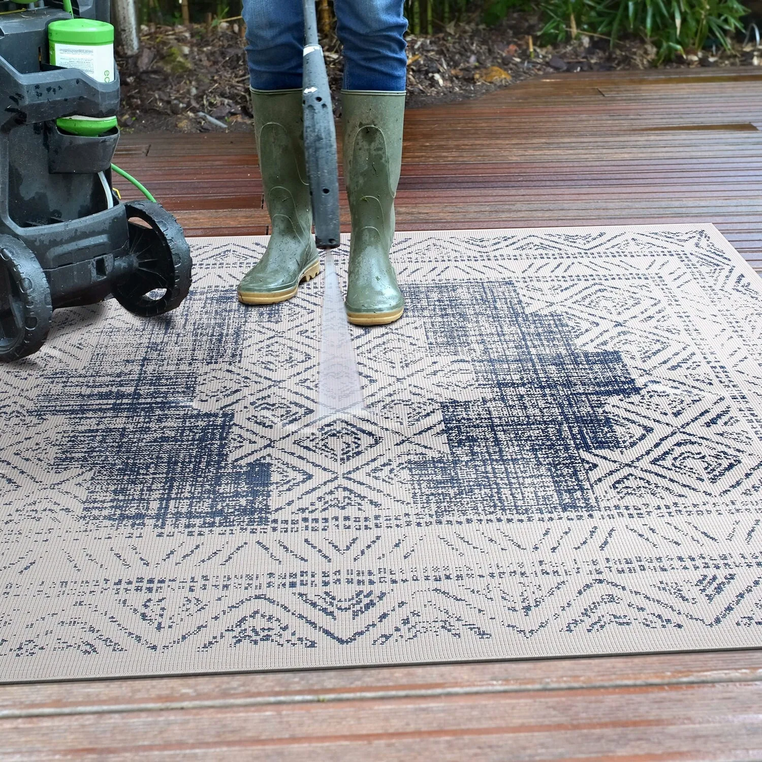 World Rug Gallery Transitional Bohemian Indoor/Outdoor Area Rug