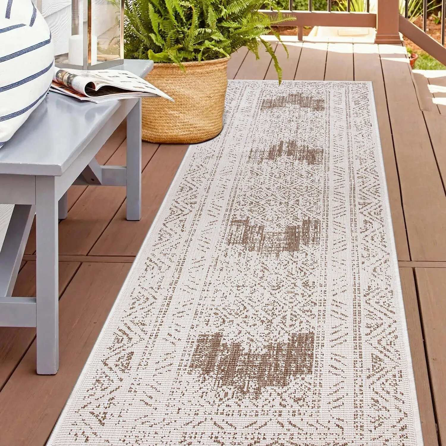 World Rug Gallery Transitional Bohemian Indoor/Outdoor Area Rug