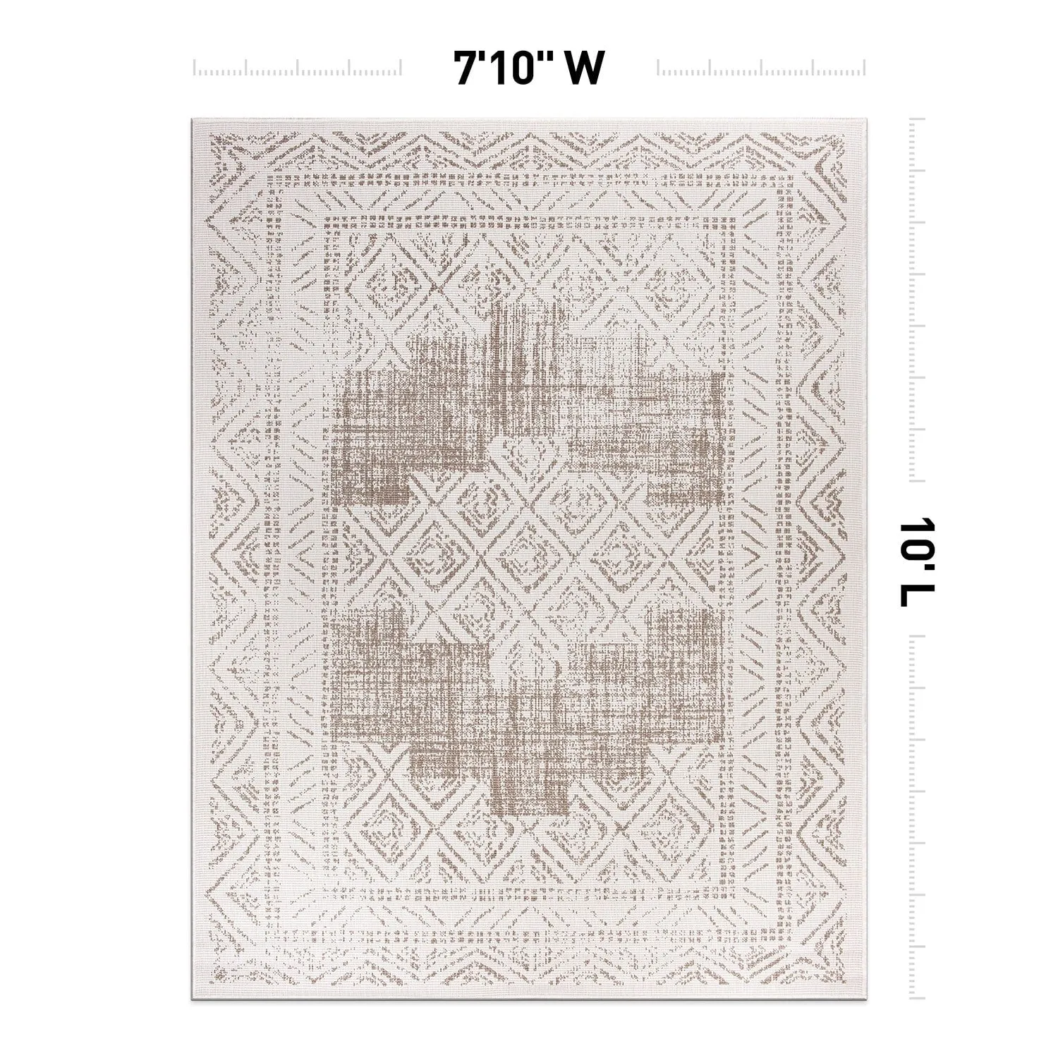 World Rug Gallery Transitional Bohemian Indoor/Outdoor Area Rug