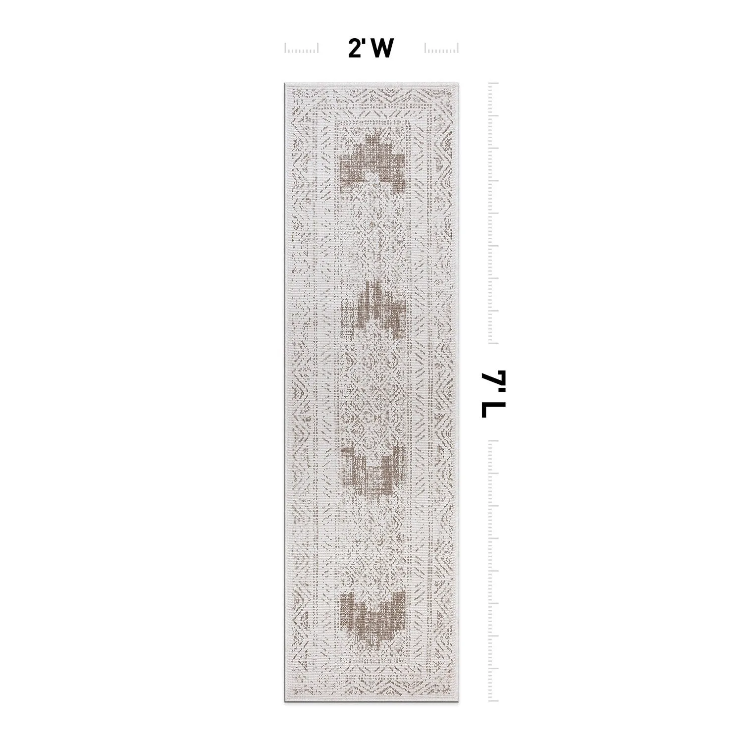 World Rug Gallery Transitional Bohemian Indoor/Outdoor Area Rug