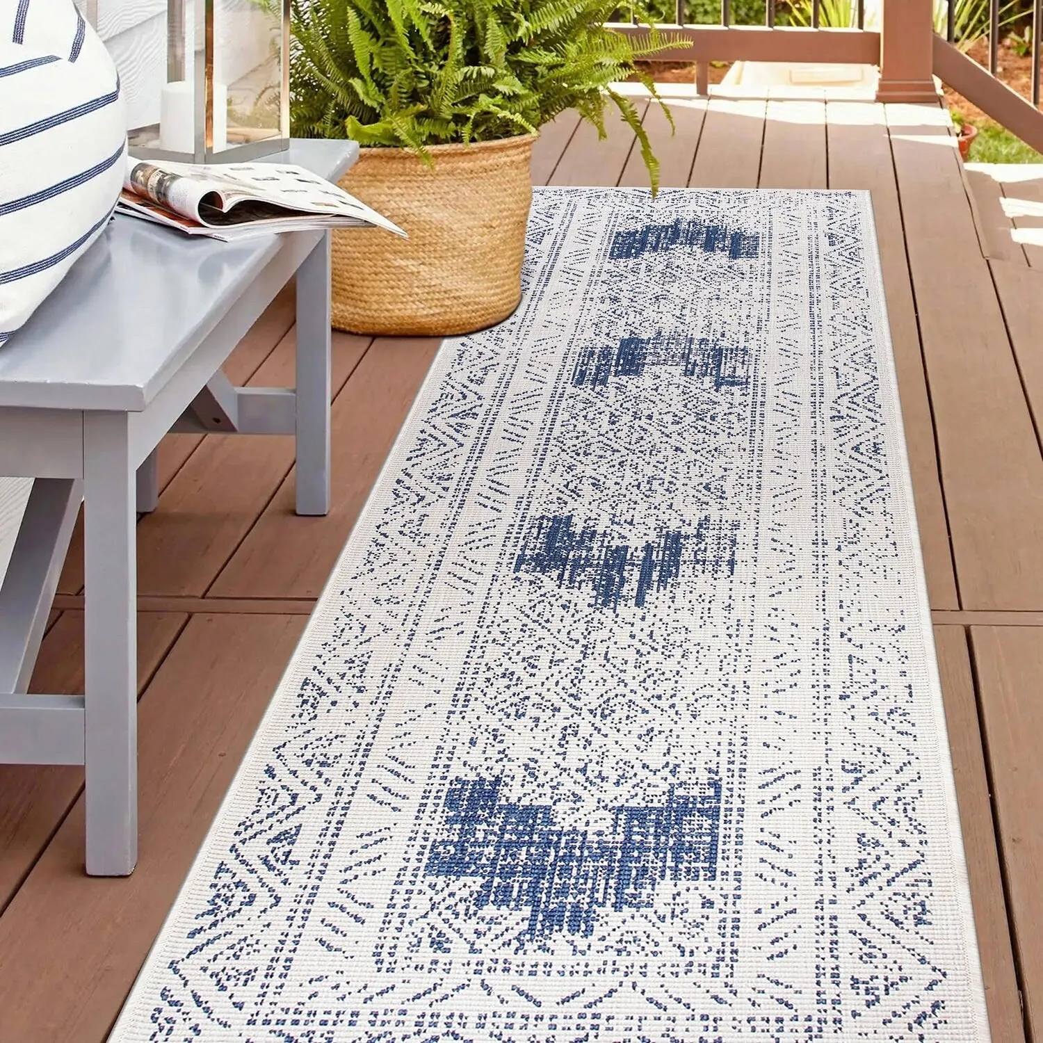 World Rug Gallery Transitional Bohemian Indoor/Outdoor Area Rug