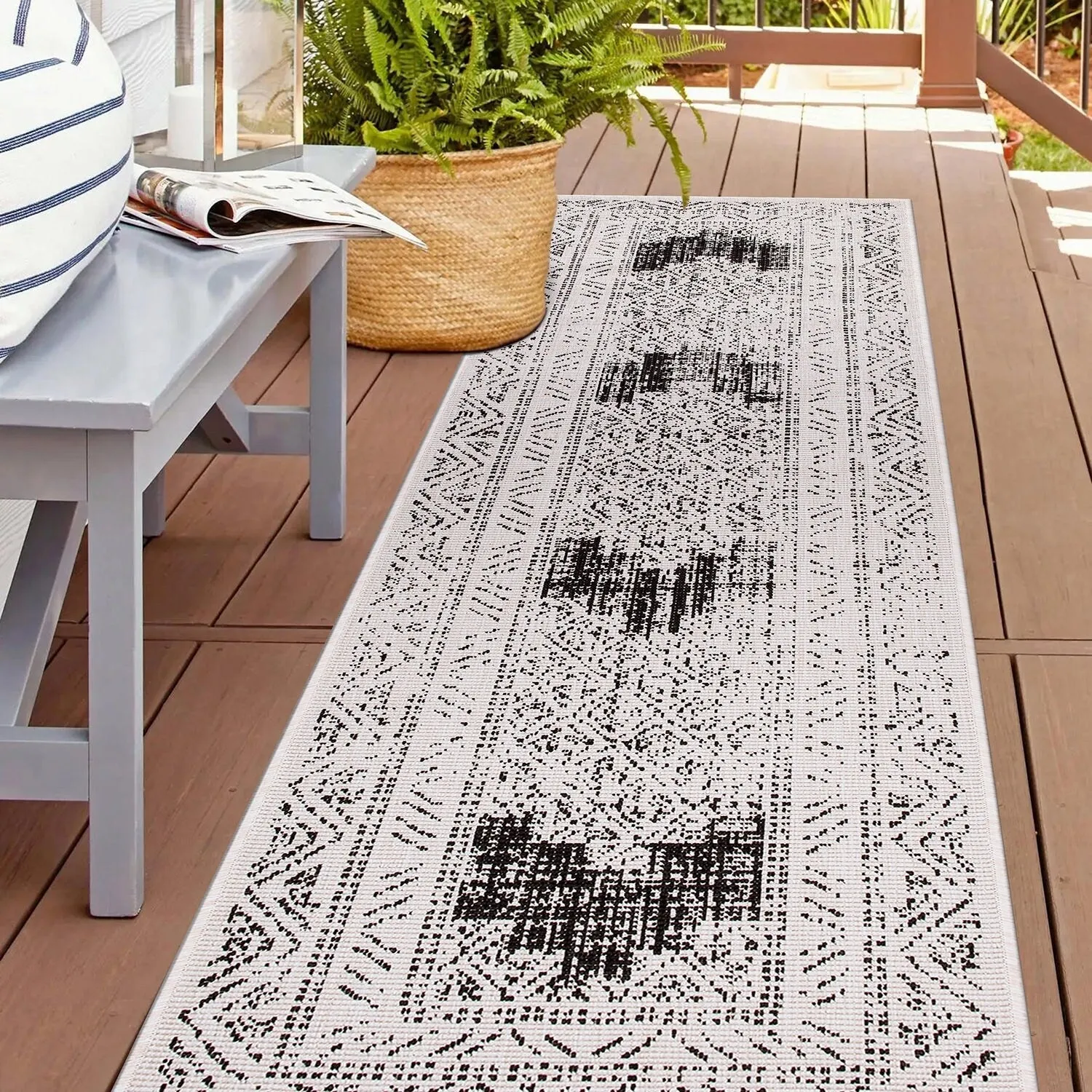 World Rug Gallery Transitional Bohemian Indoor/Outdoor Area Rug