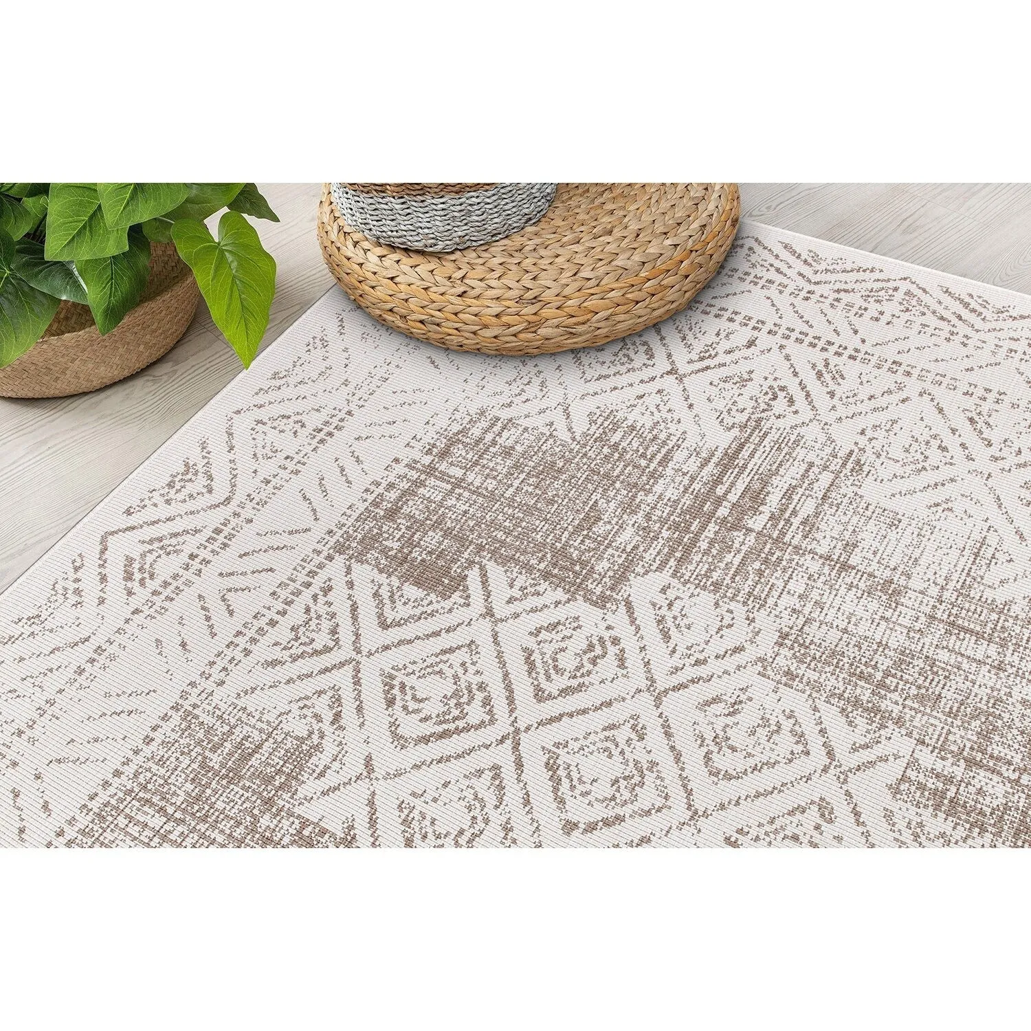 World Rug Gallery Transitional Bohemian Indoor/Outdoor Area Rug