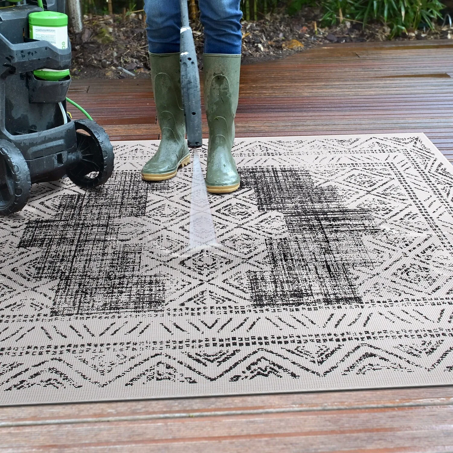 World Rug Gallery Transitional Bohemian Indoor/Outdoor Area Rug
