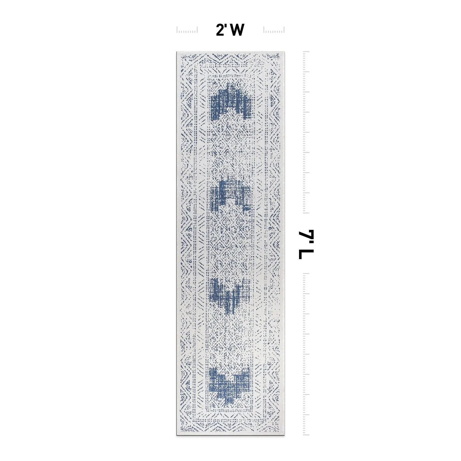 World Rug Gallery Transitional Bohemian Indoor/Outdoor Area Rug