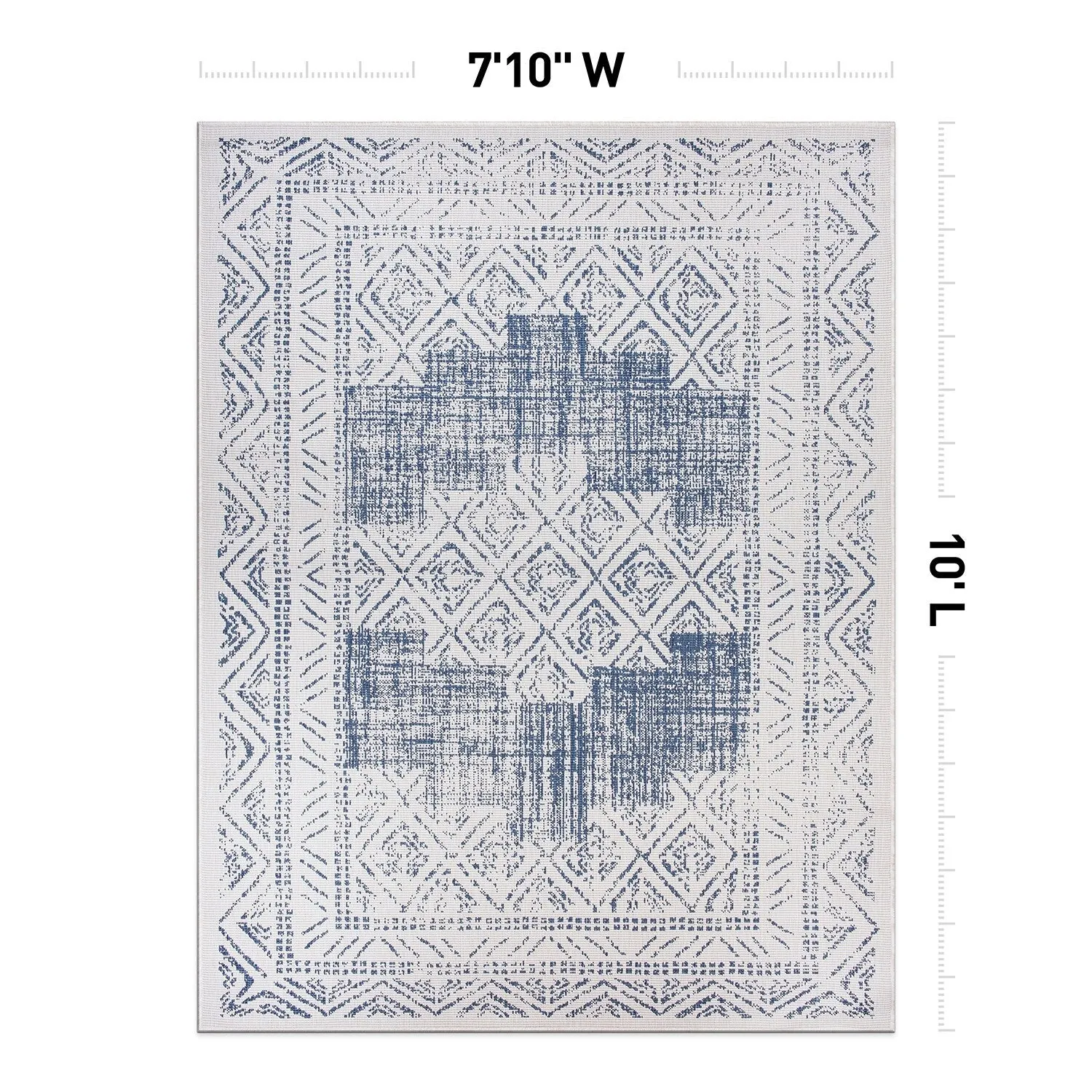 World Rug Gallery Transitional Bohemian Indoor/Outdoor Area Rug