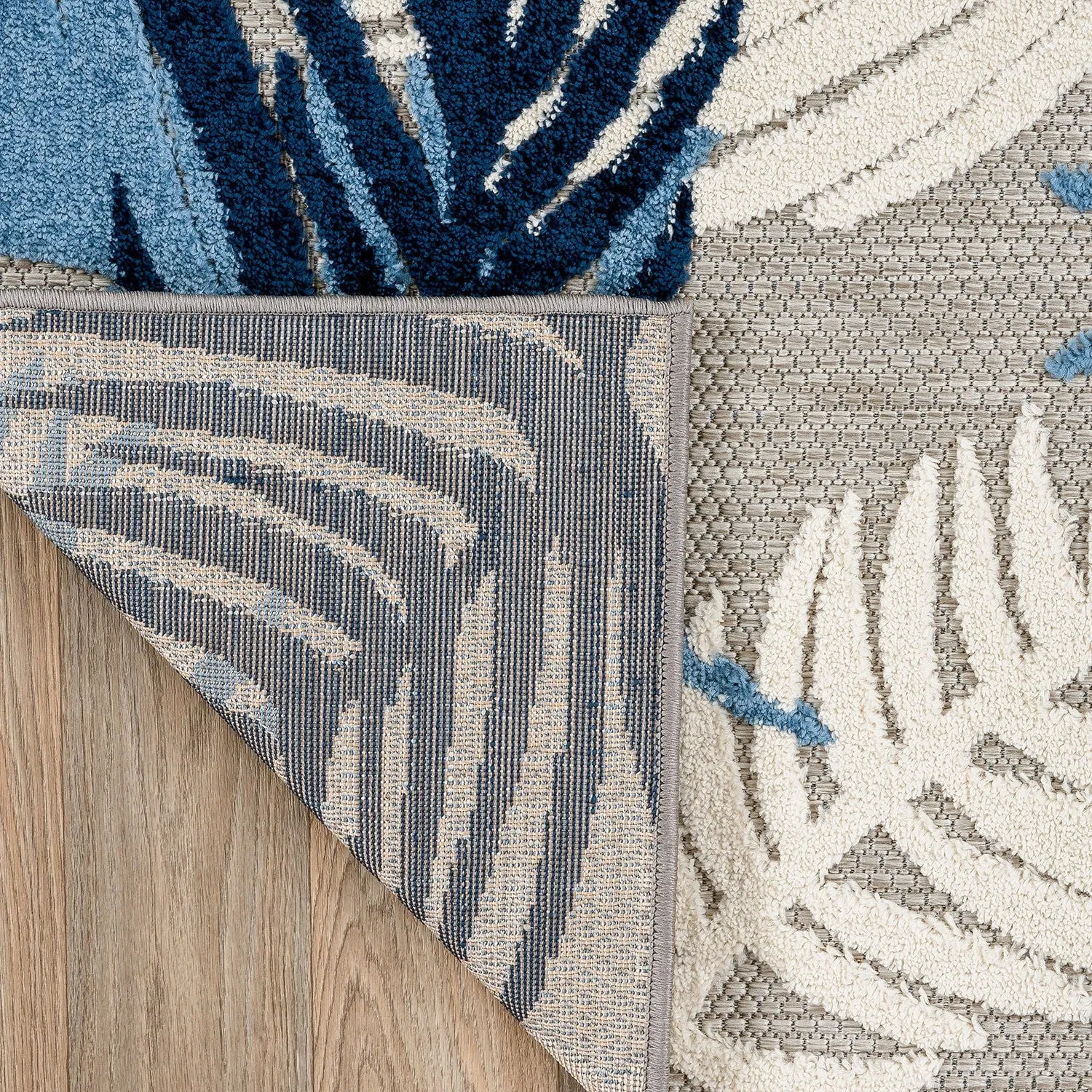 World Rug Gallery Tropical Floral Modern Indoor/Outdoor Area Rug