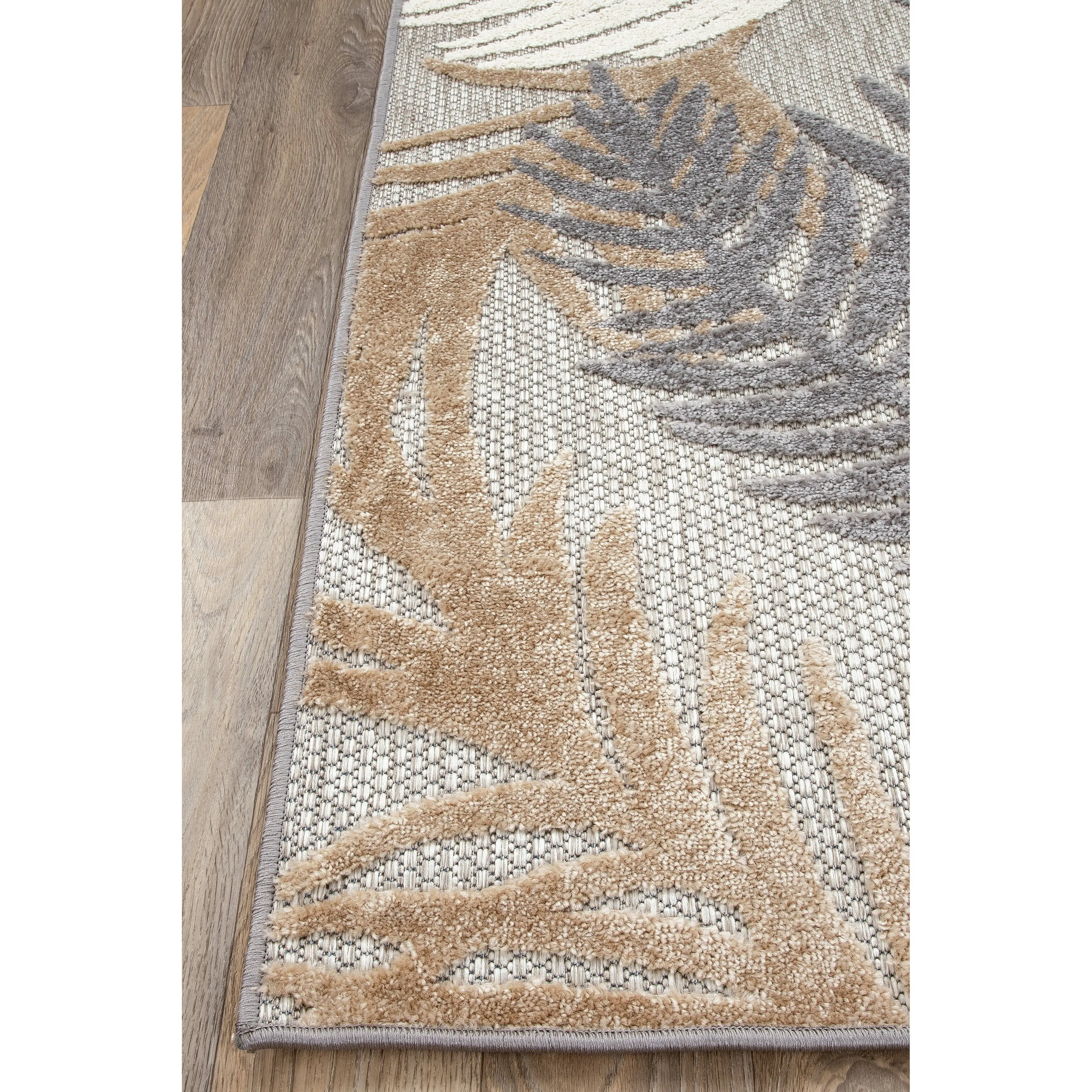 World Rug Gallery Tropical Floral Modern Indoor/Outdoor Area Rug