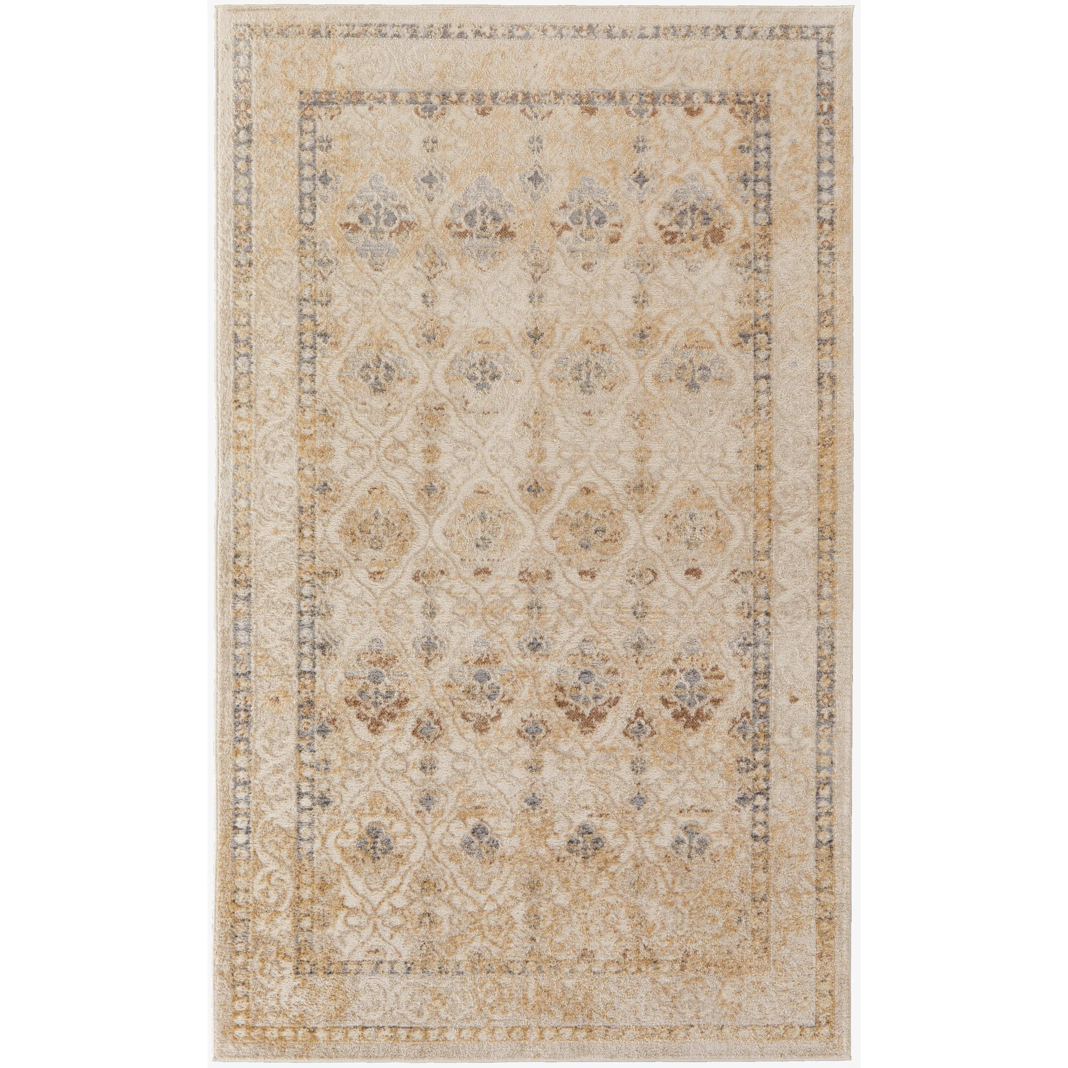 Wyllah Traditional Diamond Area Rug