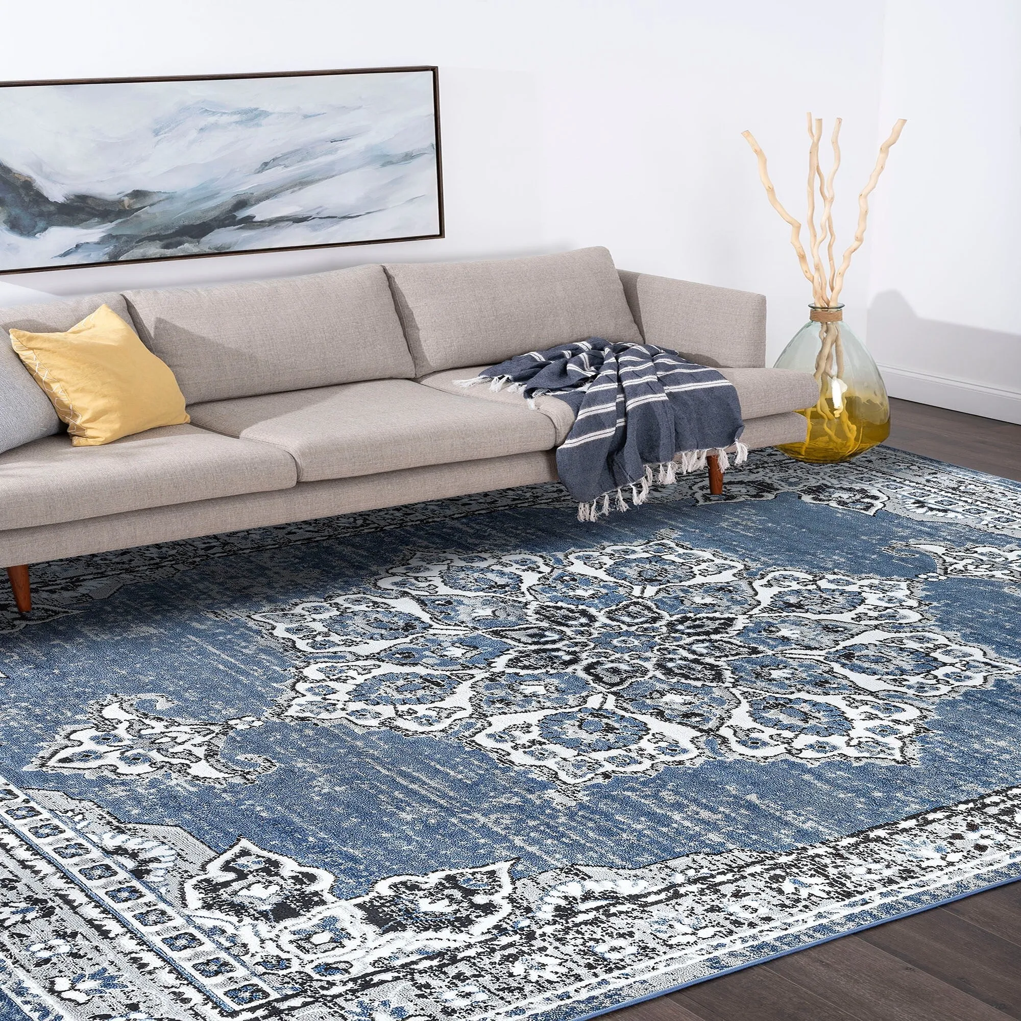 Wyman Bohemian & Eclectic Medallion Indoor Area Rug