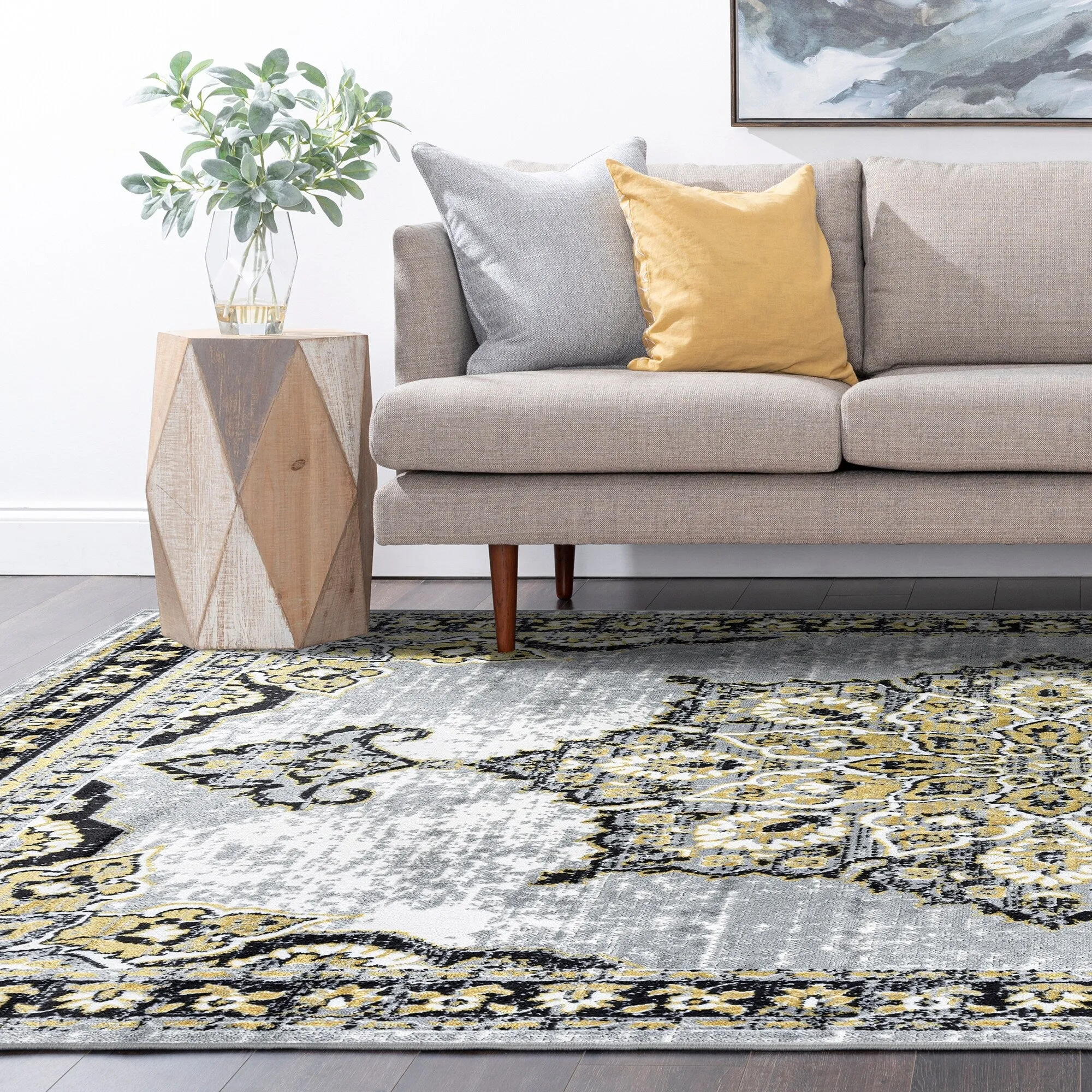 Wyman Bohemian & Eclectic Medallion Indoor Area Rug